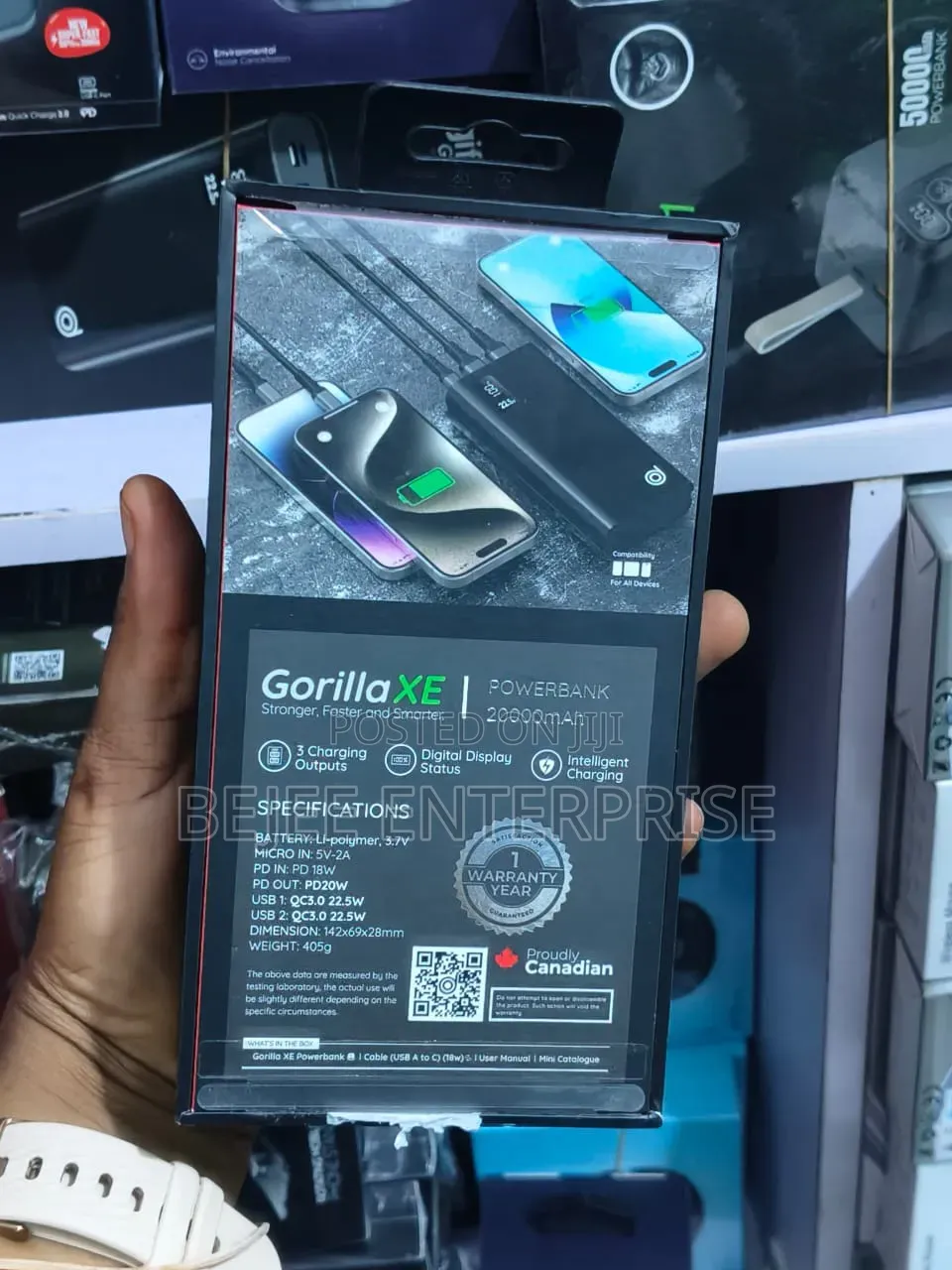 Digifon Gorilla Xe 20,000mah Power Bank 22.5w