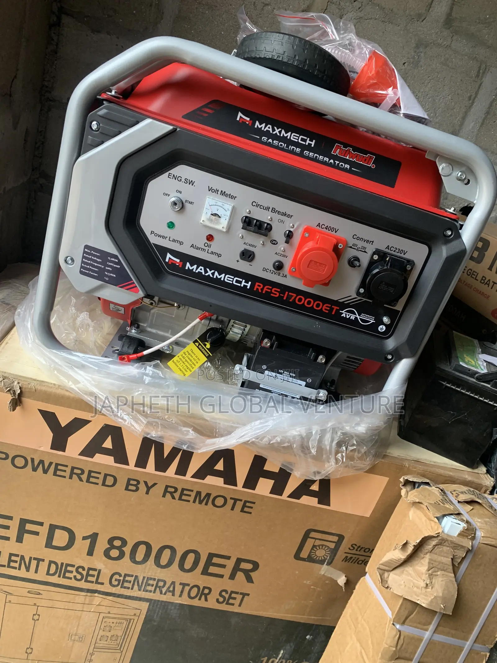Maxmech 15kva Electric Start Generator – High Performance