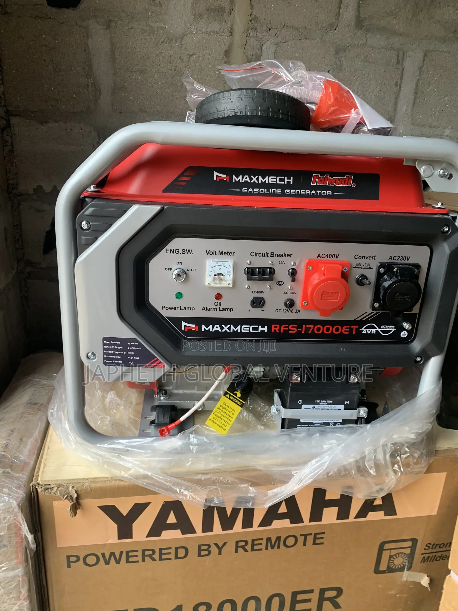 Heavy-Duty Maxmech Three-Phase Generator for Commercial Use