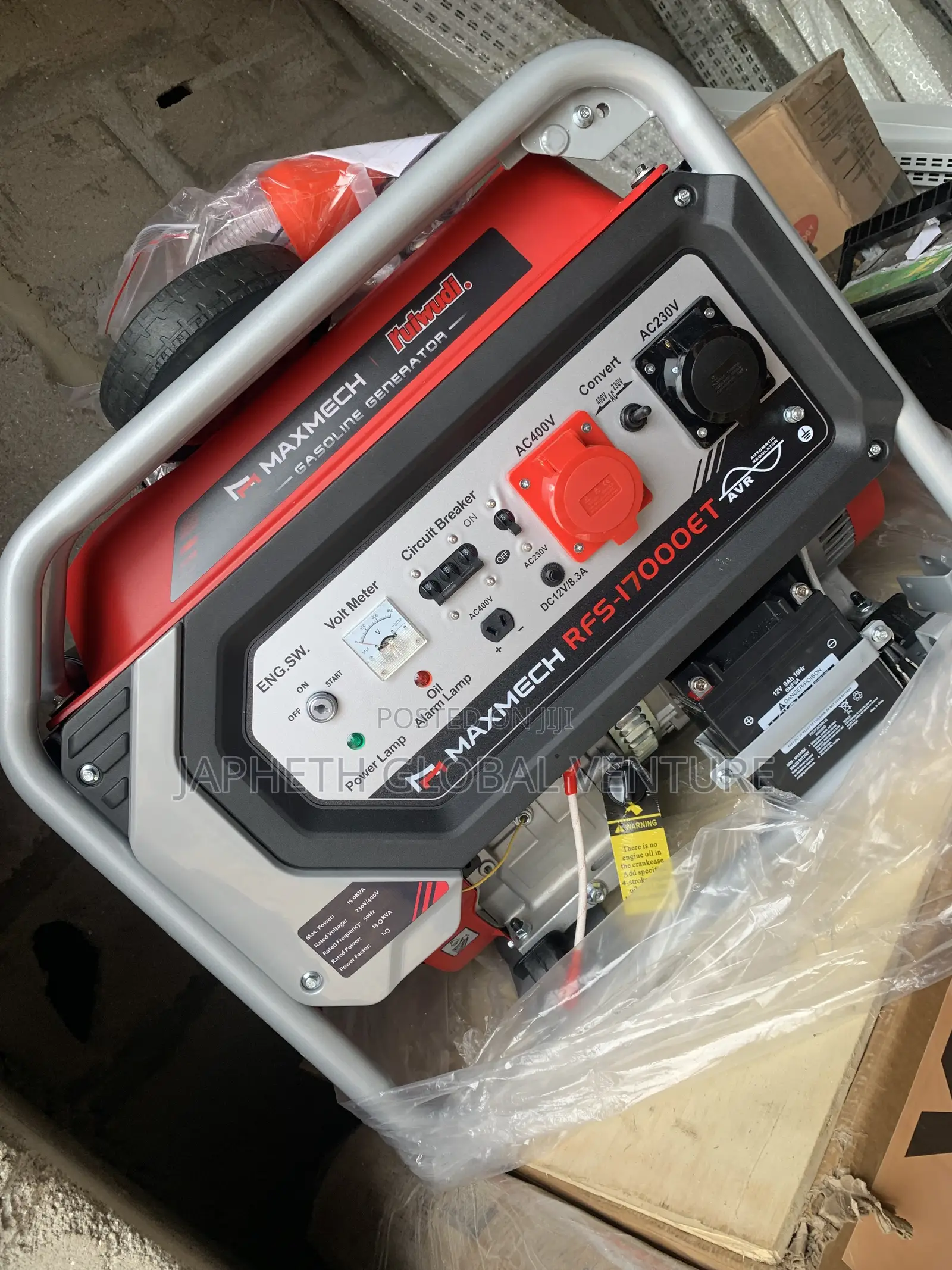 Maxmech Three-Phase Petrol Generator – Premium Quality