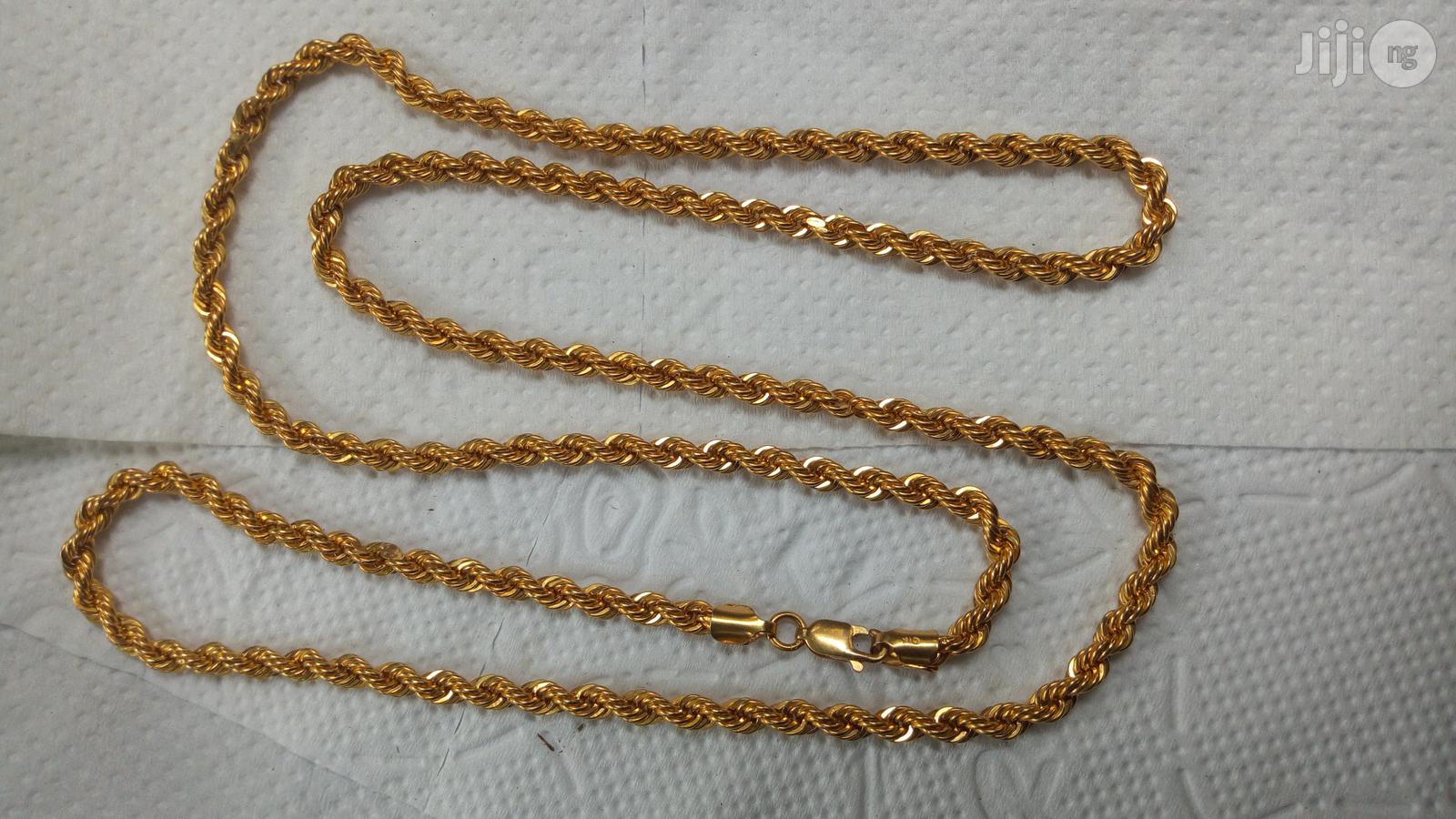 Pure 22karat Saudi Gold Twisted Design Long Length