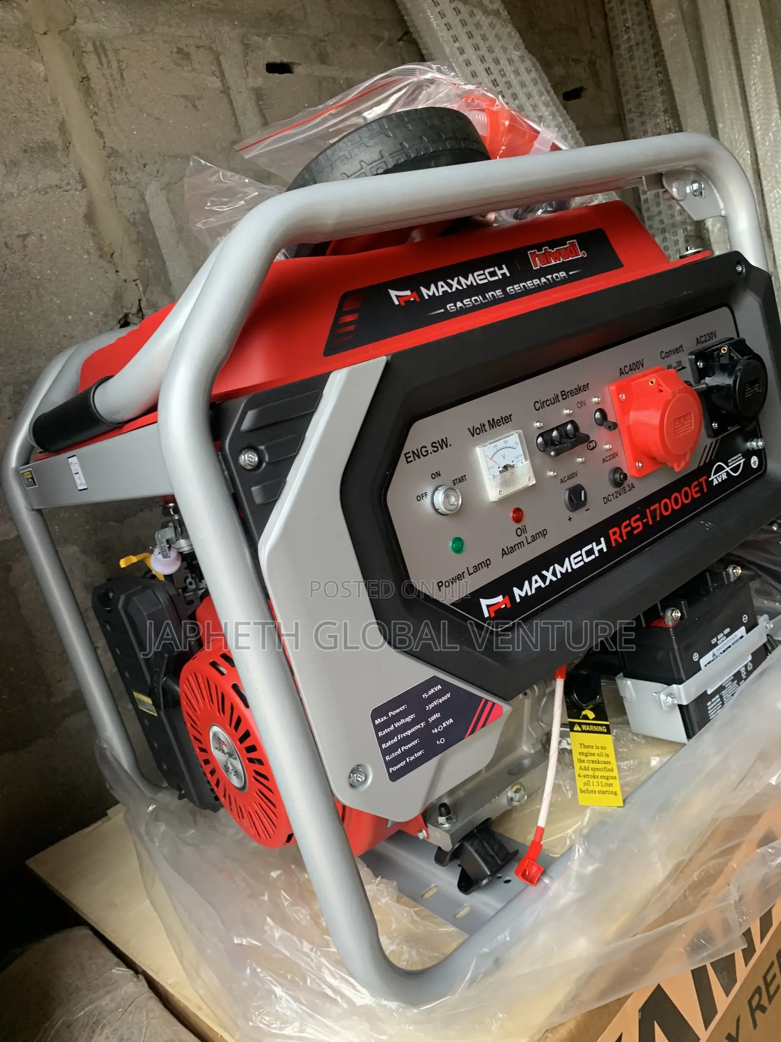 Maxmech Three-Phase Petrol Generator – Premium Quality
