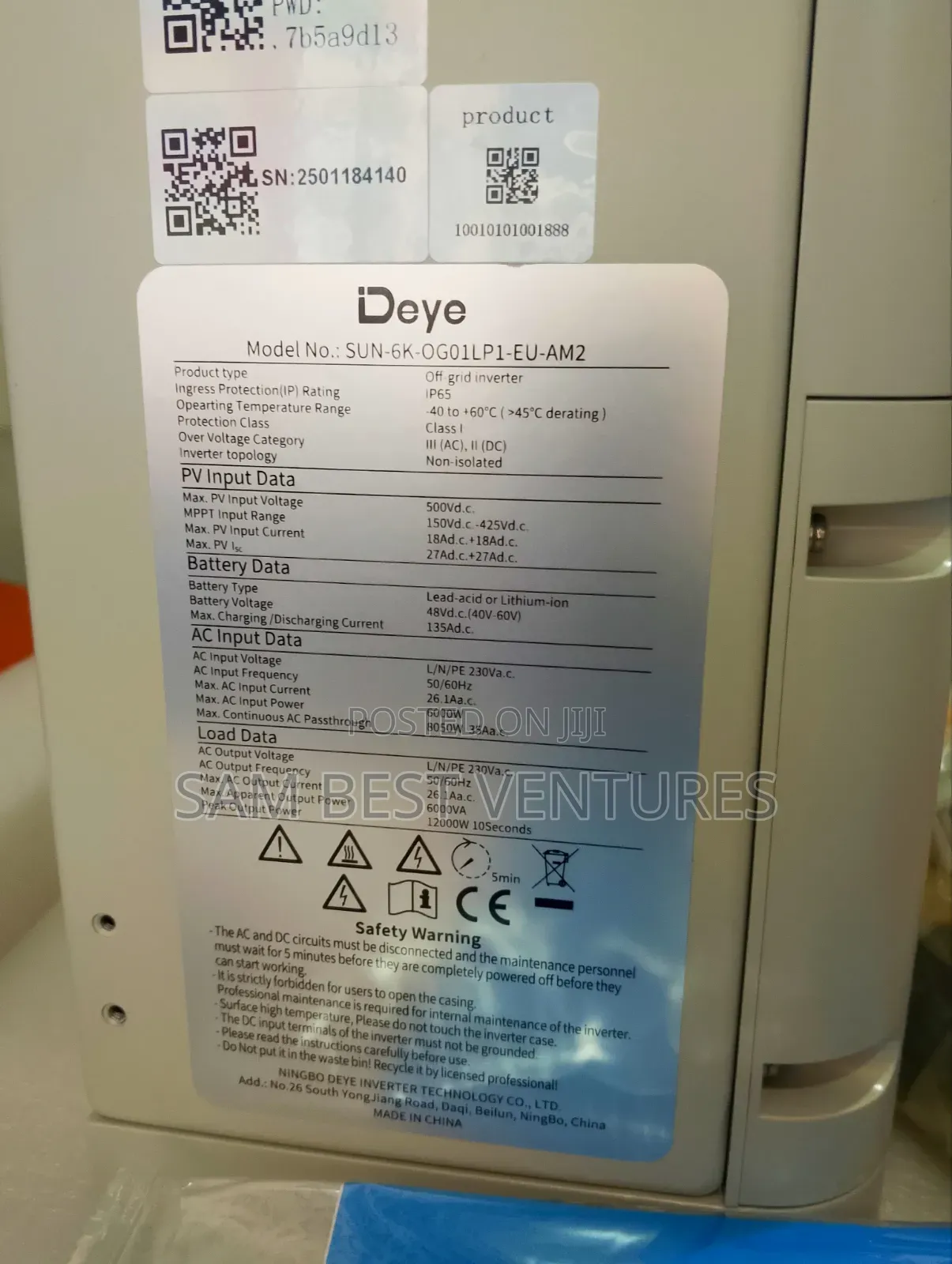 6kva 48v Deye Hybrid Inverter