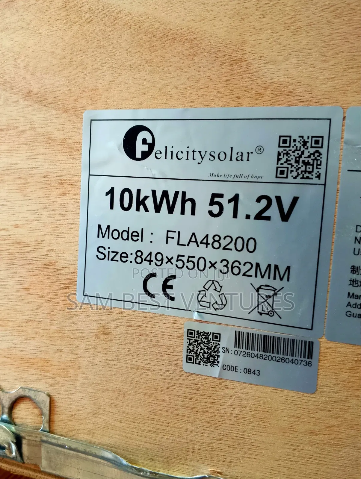10kwh 48v Felicity Lithium Batteries