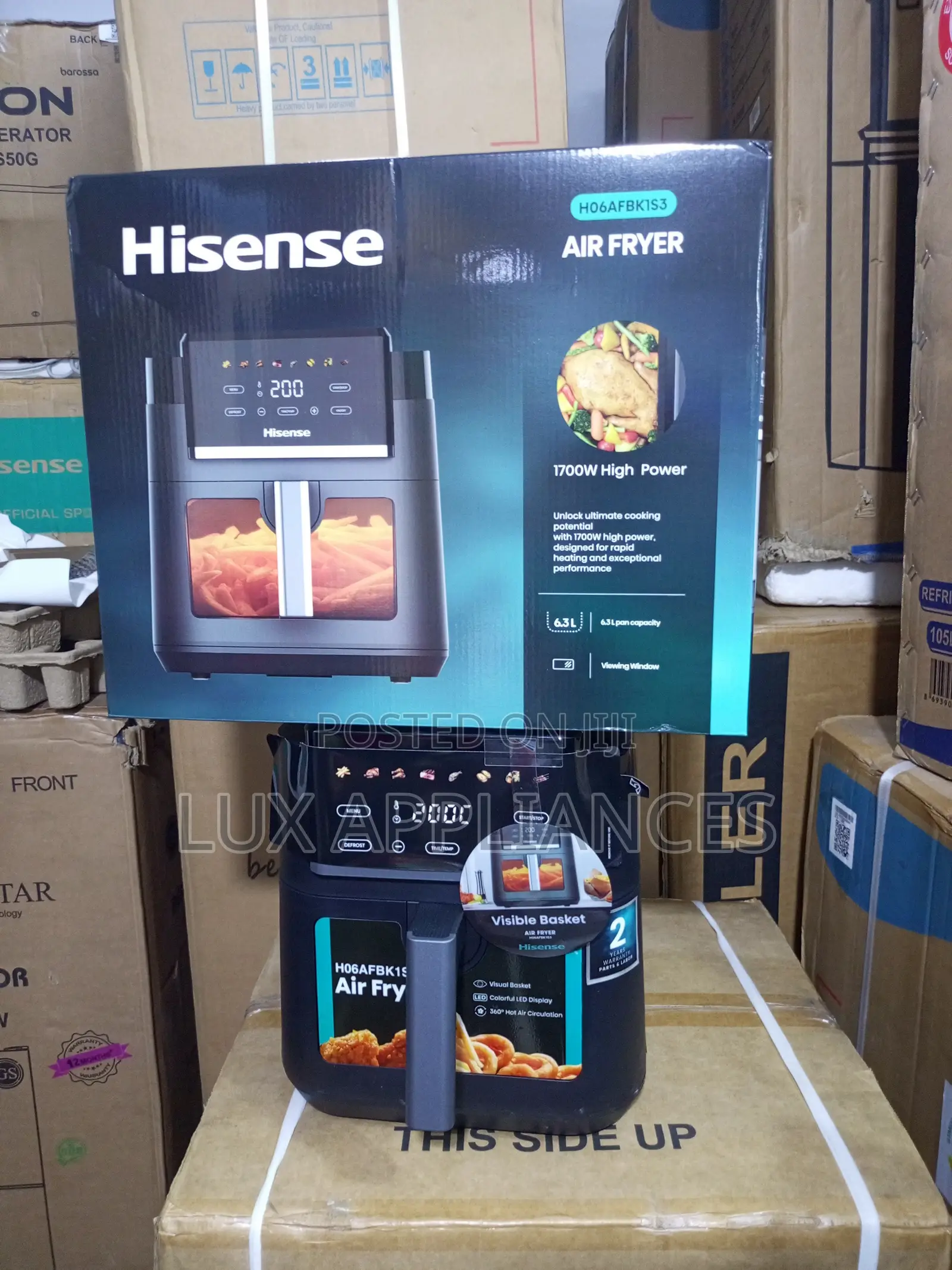 Hisense 6.3l Air Fryer With Easy-Clean Basket