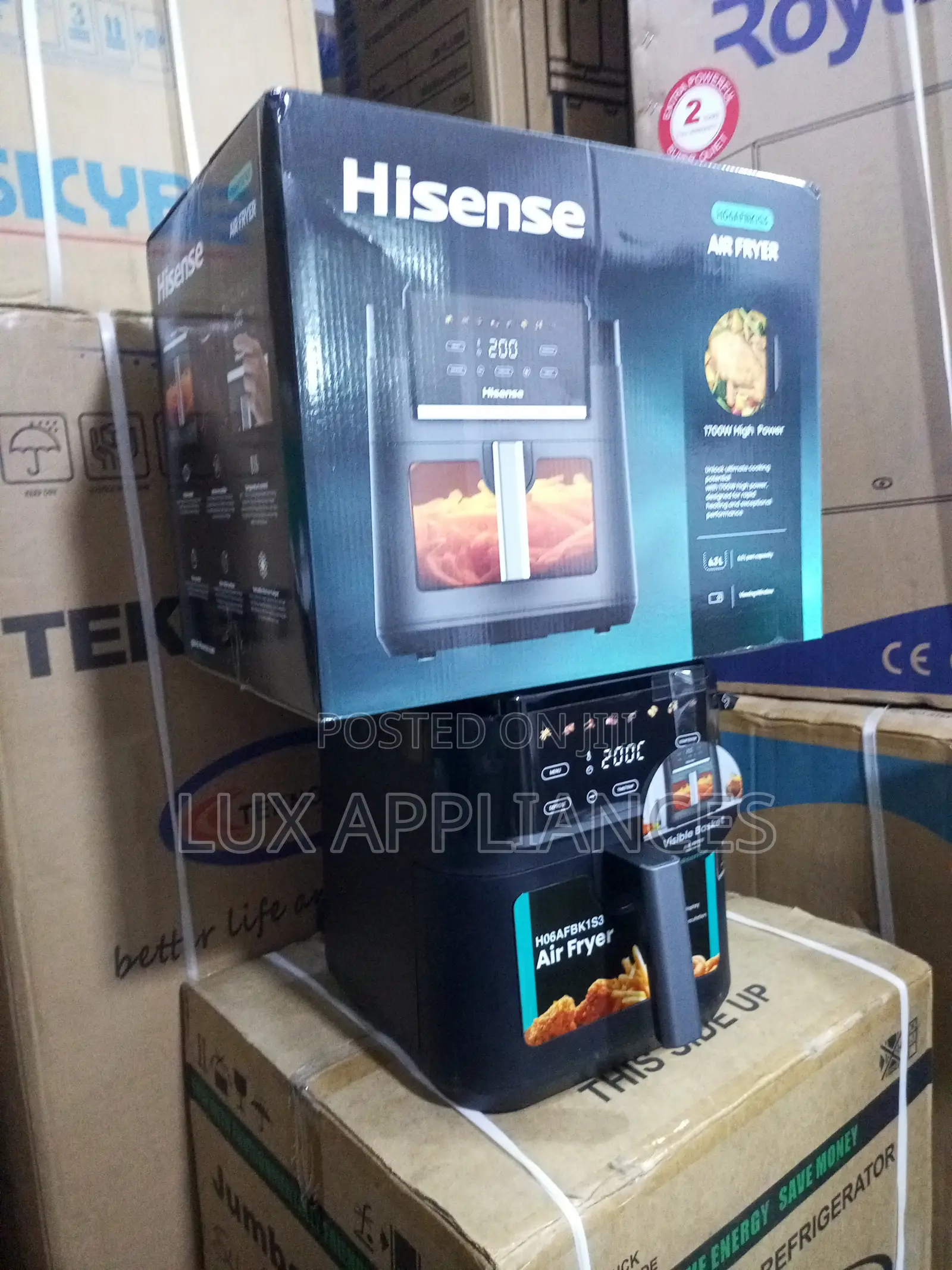 Hisense 6.3l Air Fryer With Smart Cooking Presets