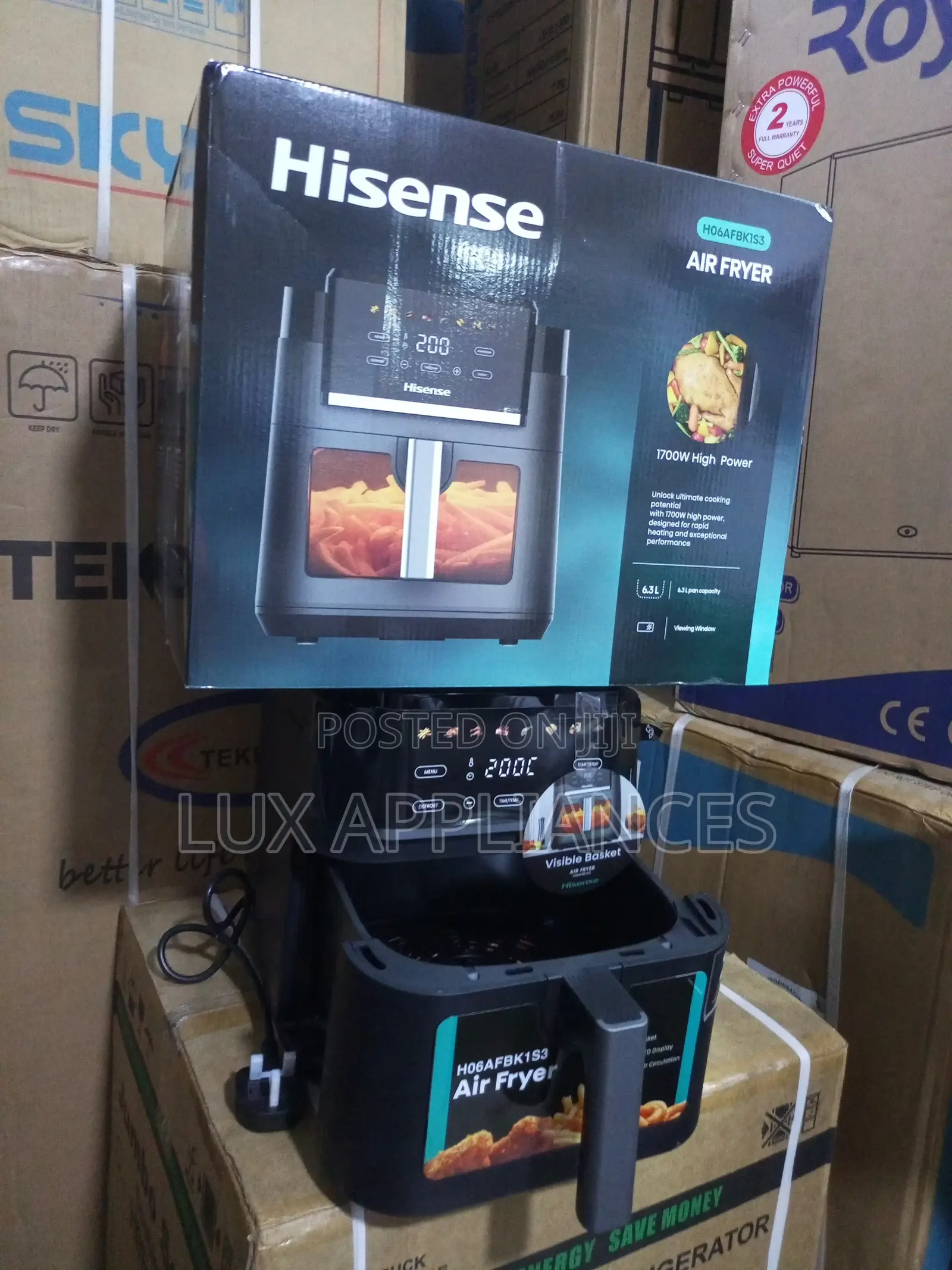 Hisense 6.3l Air Fryer for Crispy Meals