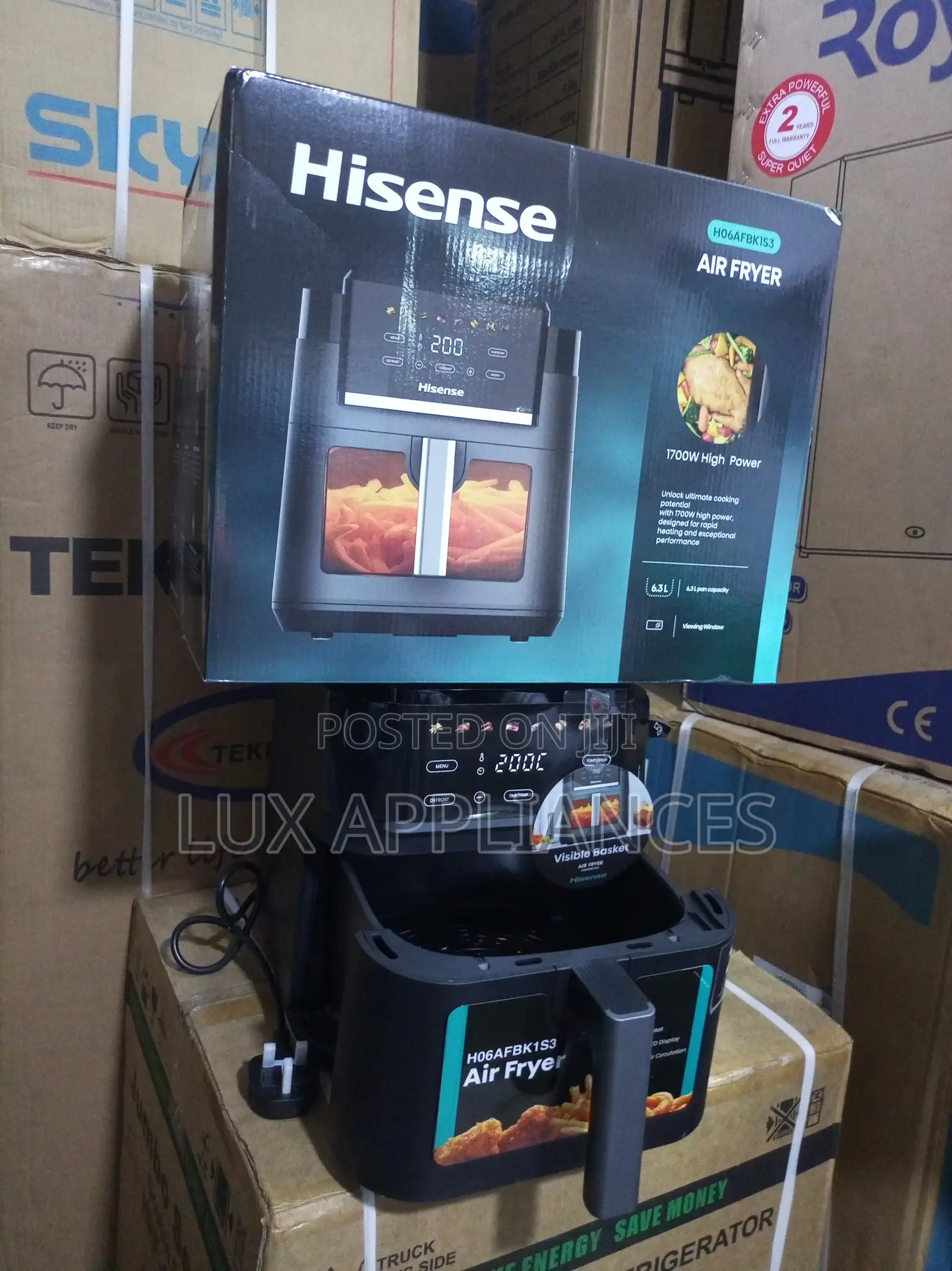 Hisense 6.3l Air Fryer With Removable Basket