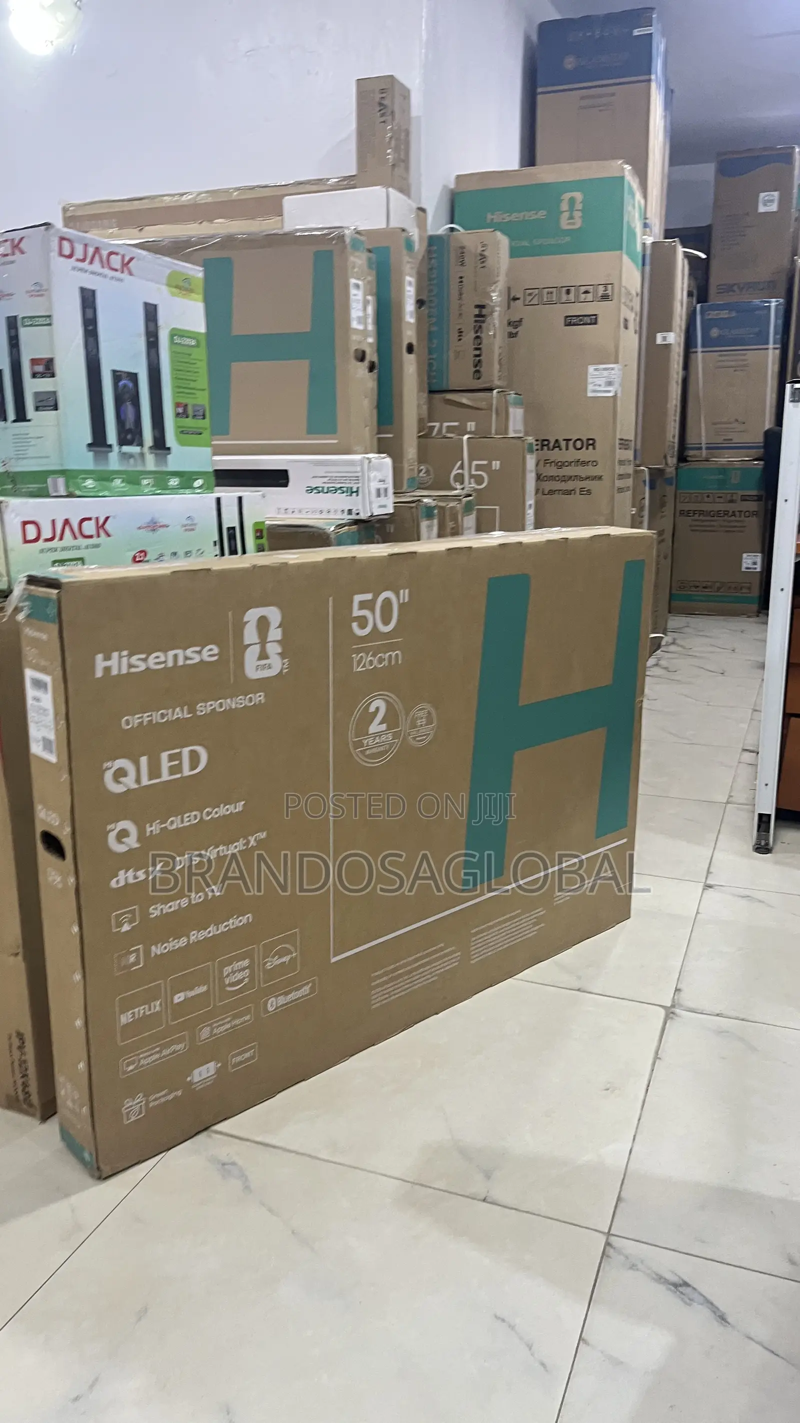 Hisense 50 Inch Qled Smart Television – Sleek Modern Design