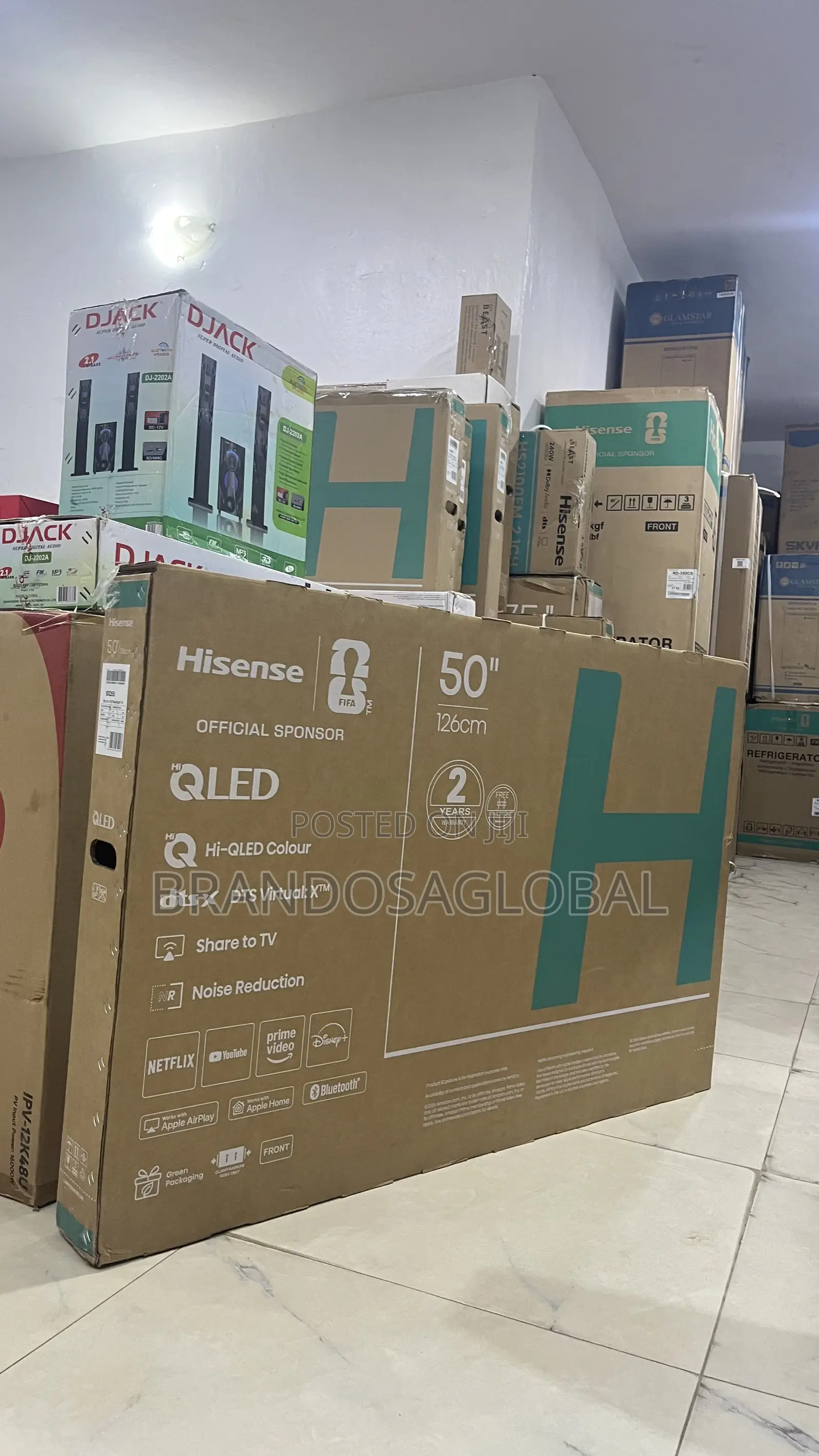 Hisense 50 Inch Qled Smart Television – Sleek Modern Design