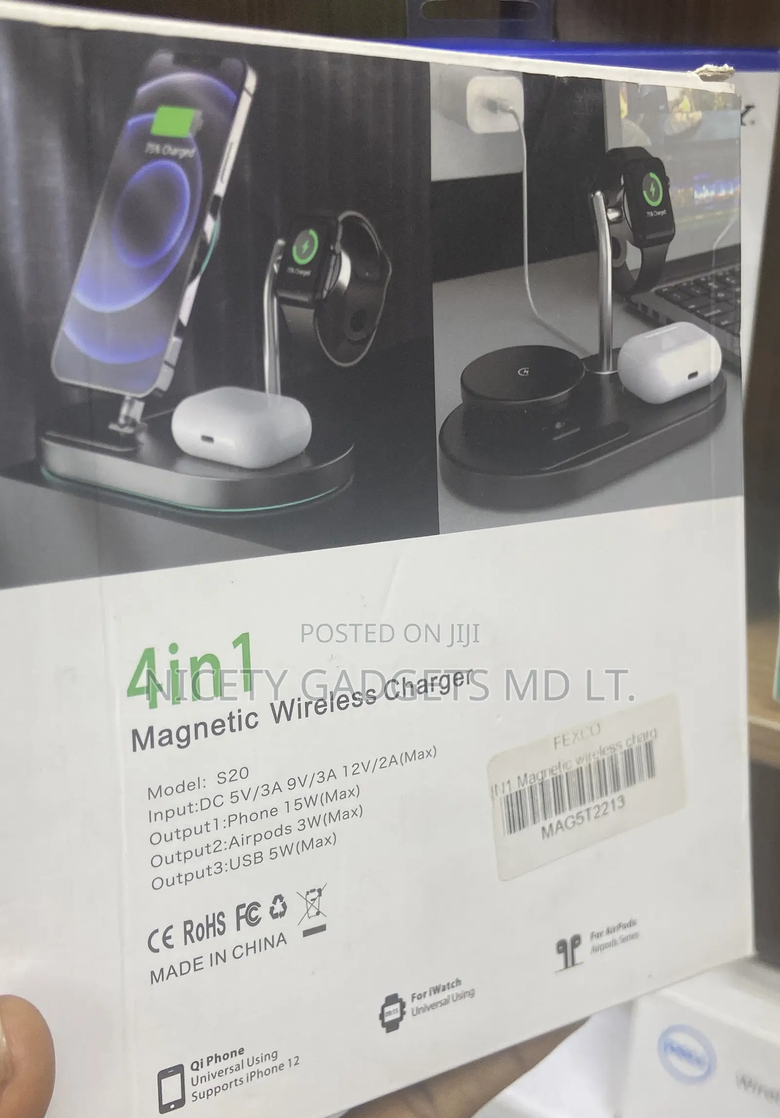 4in One Magnetic Wireless Charger