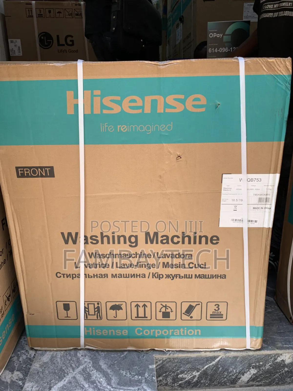 Hisense 7.5kg Washing Machine – Designed for Everyday Convenience