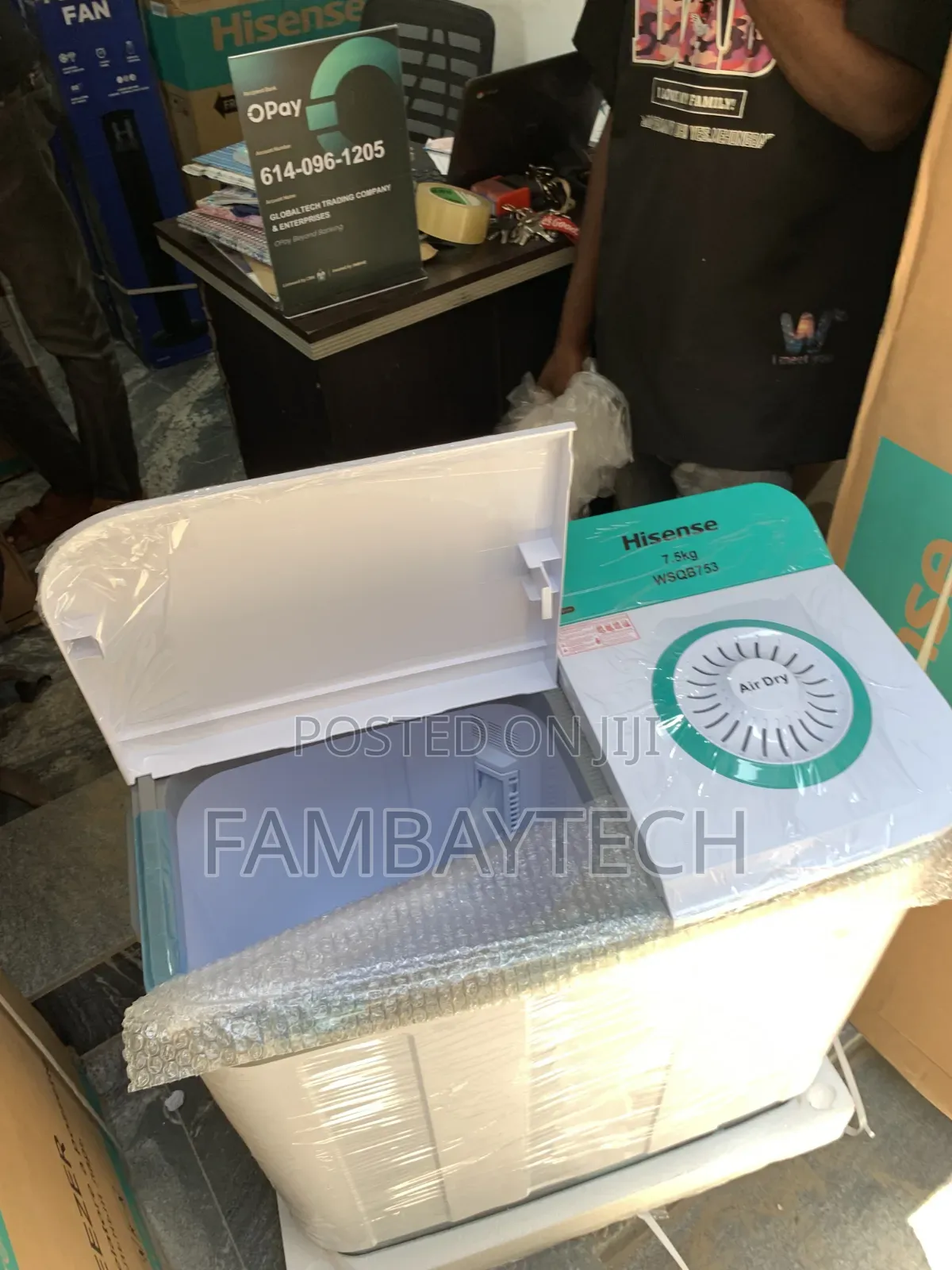 Hisense 7.5kg Automatic Washing Machine – Powerful Wash, Gentle Care
