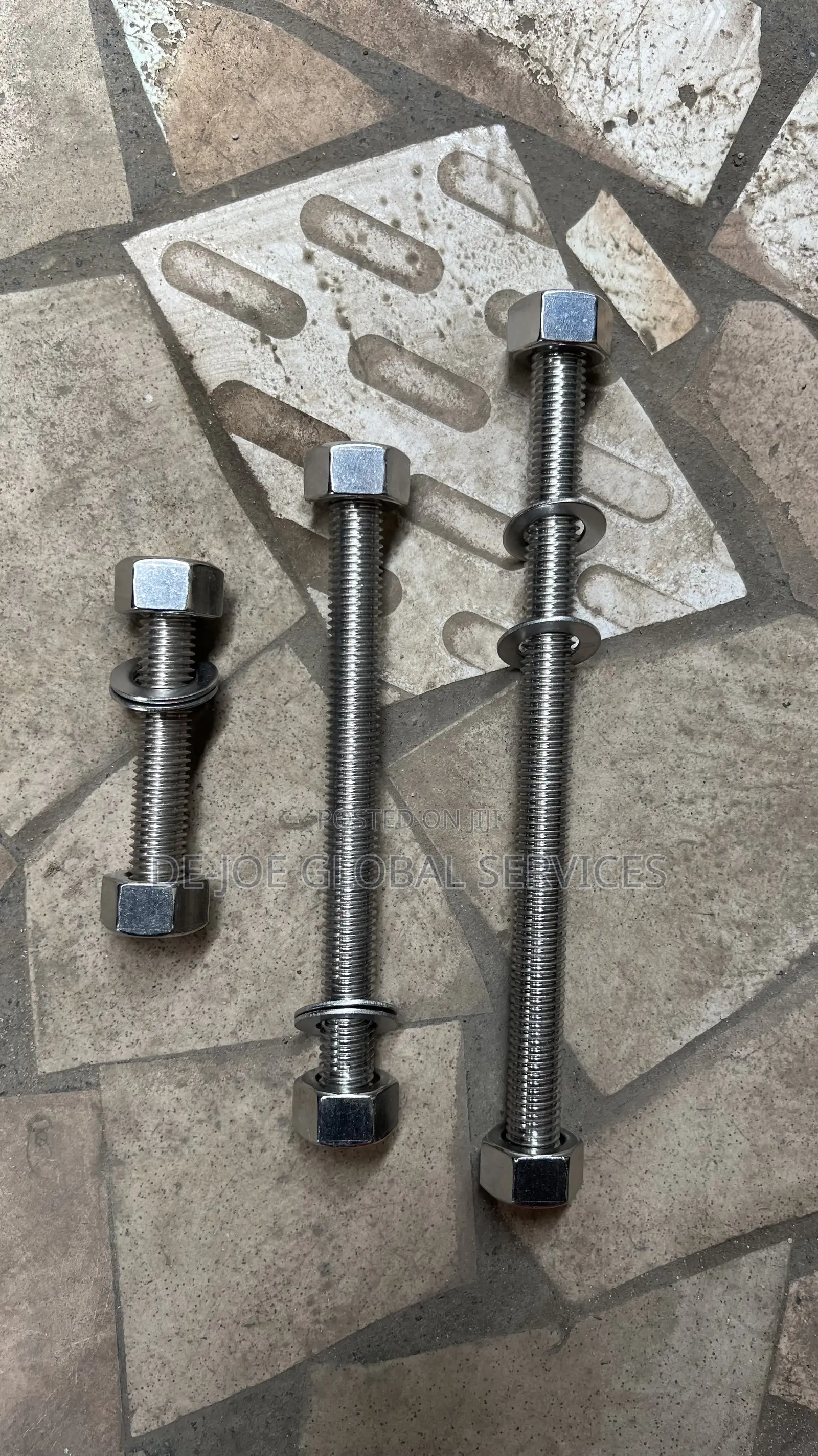 Stainless Steel Stud Bolts and Nut 5/8 X 250mm