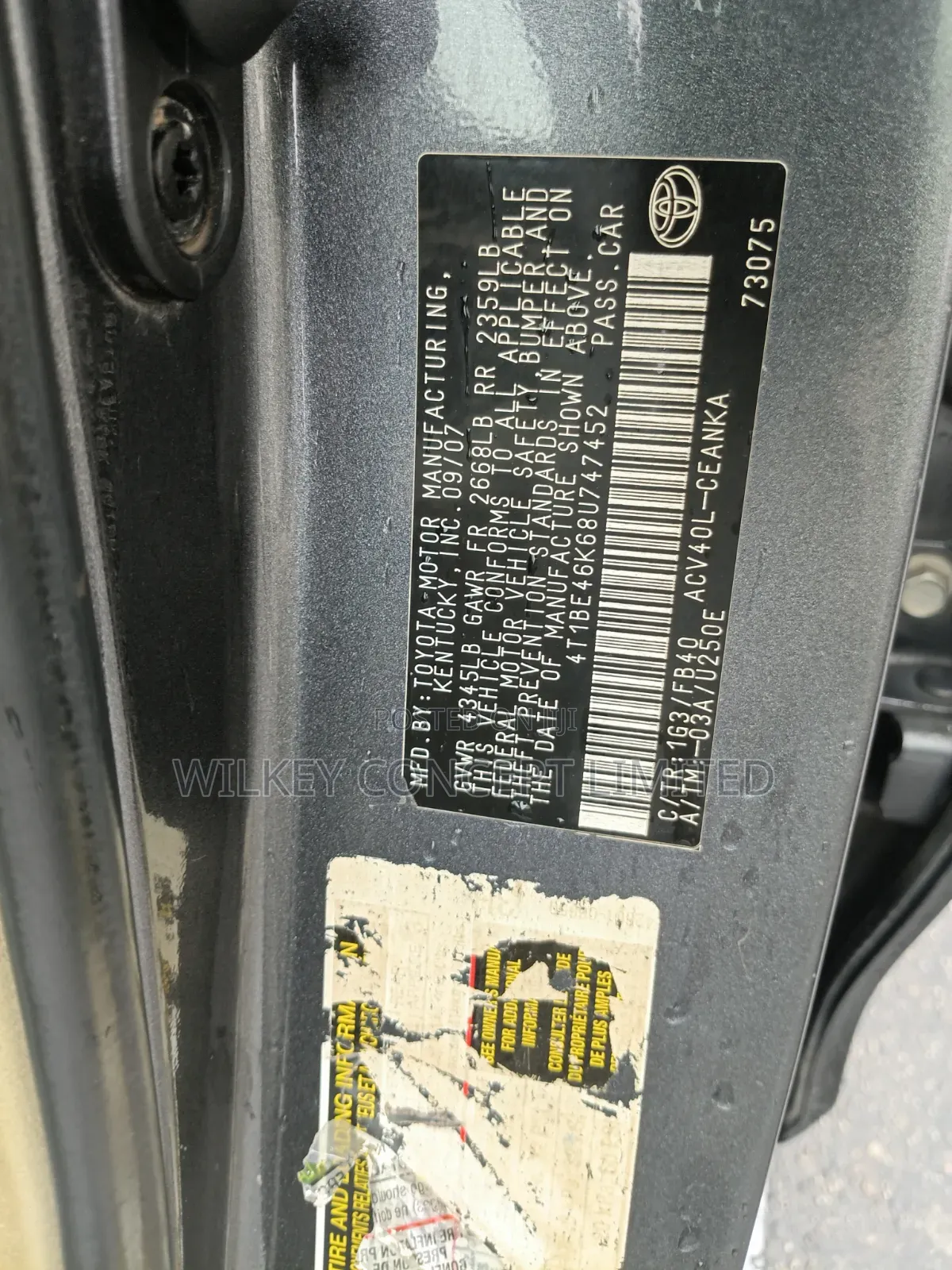 Toyota Camry 2008 Gray