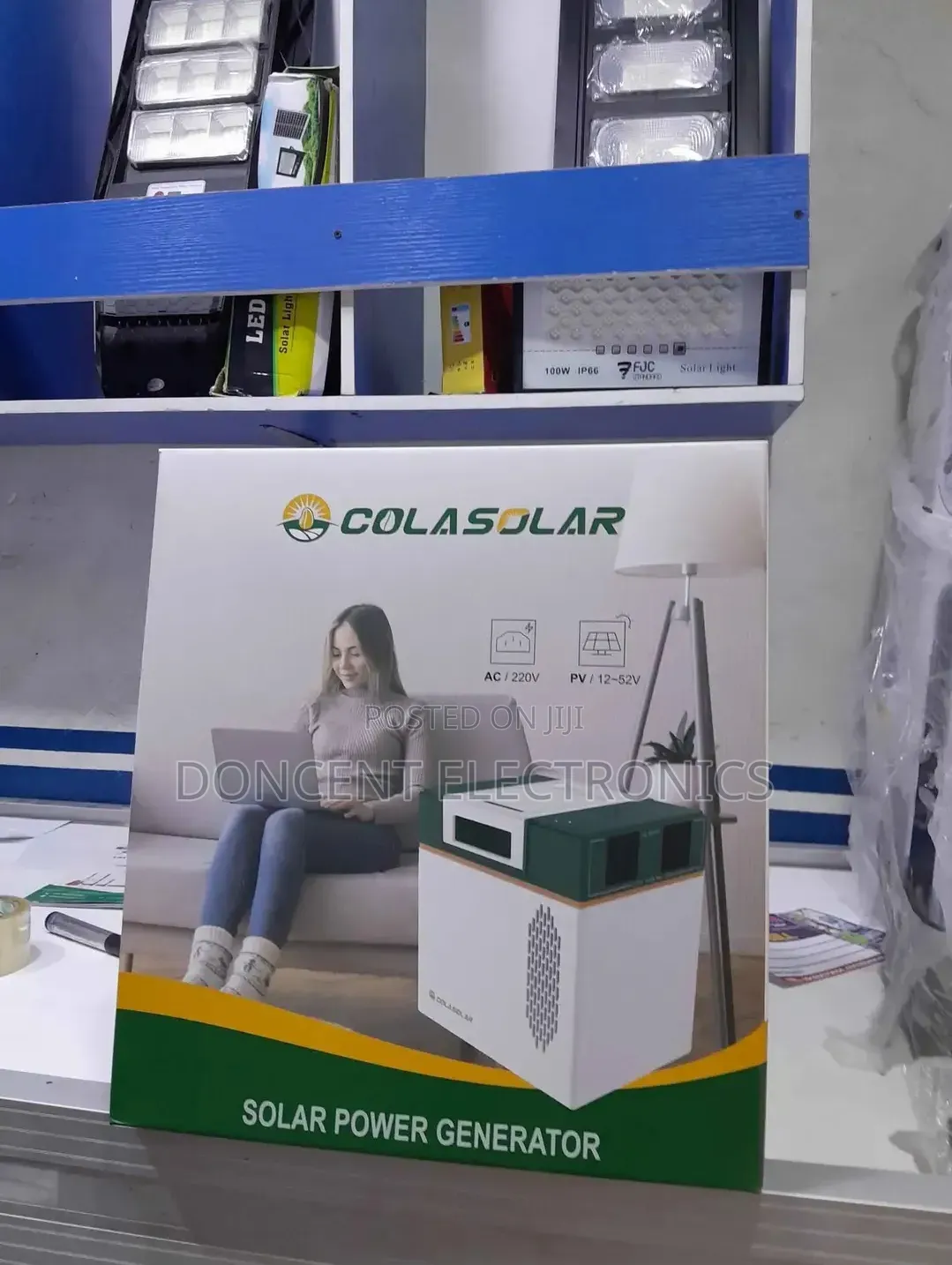 Cola 1000 Solar Generator With 1kwh Lithium Battery