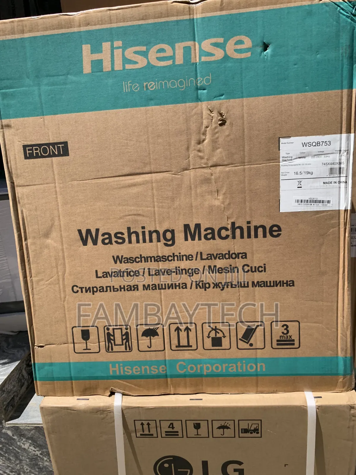 Hisense 7.5kg Washing Machine – Reliable Performance for Every Load