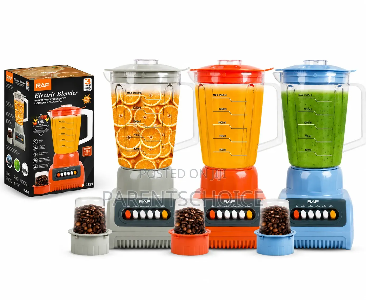 Raf Electric Blender (1.5l)- 400w