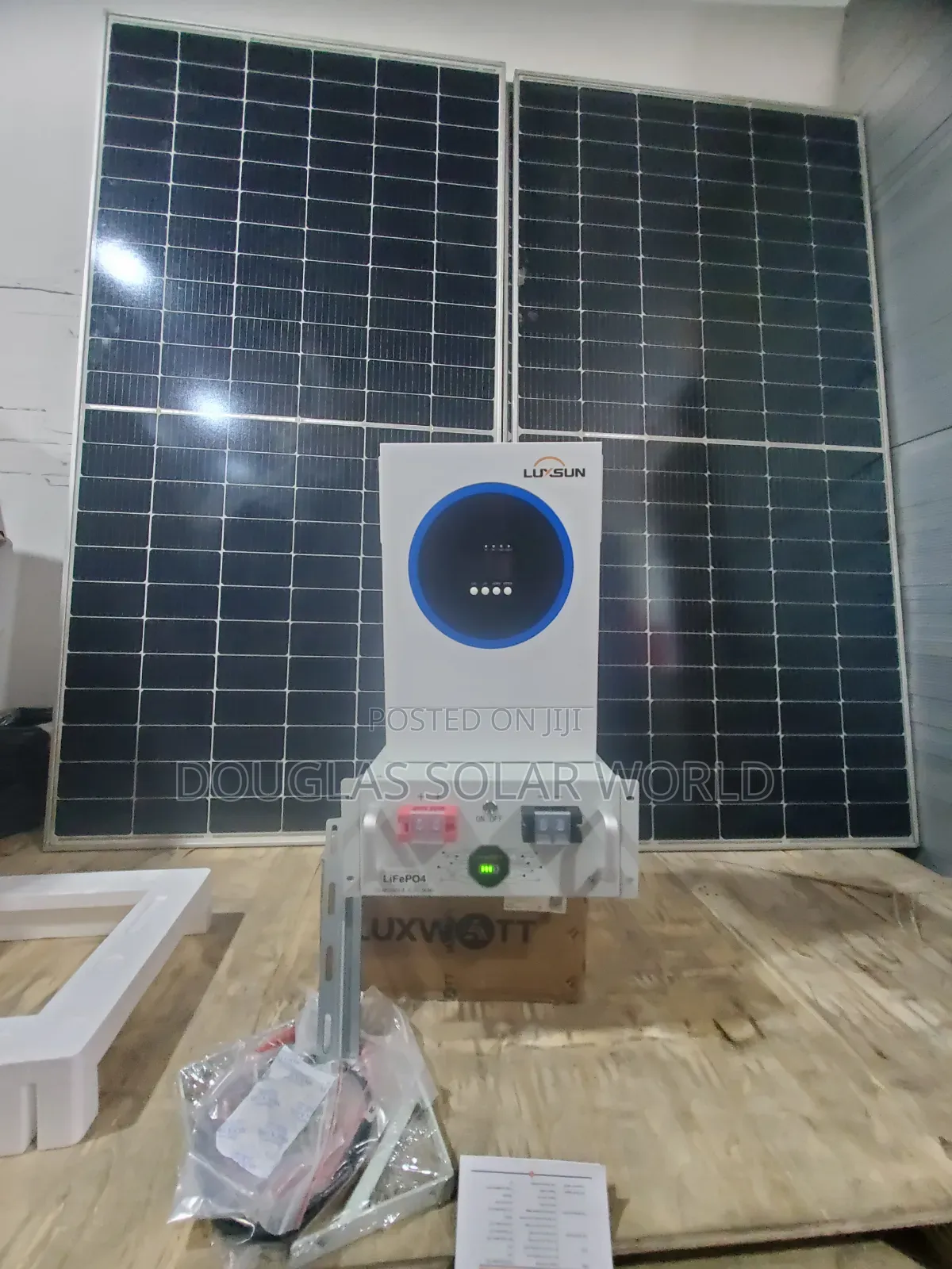 Complete Inverter Setup 4.2kw/3kwh All-in-One 2unit 650w Solar Panel