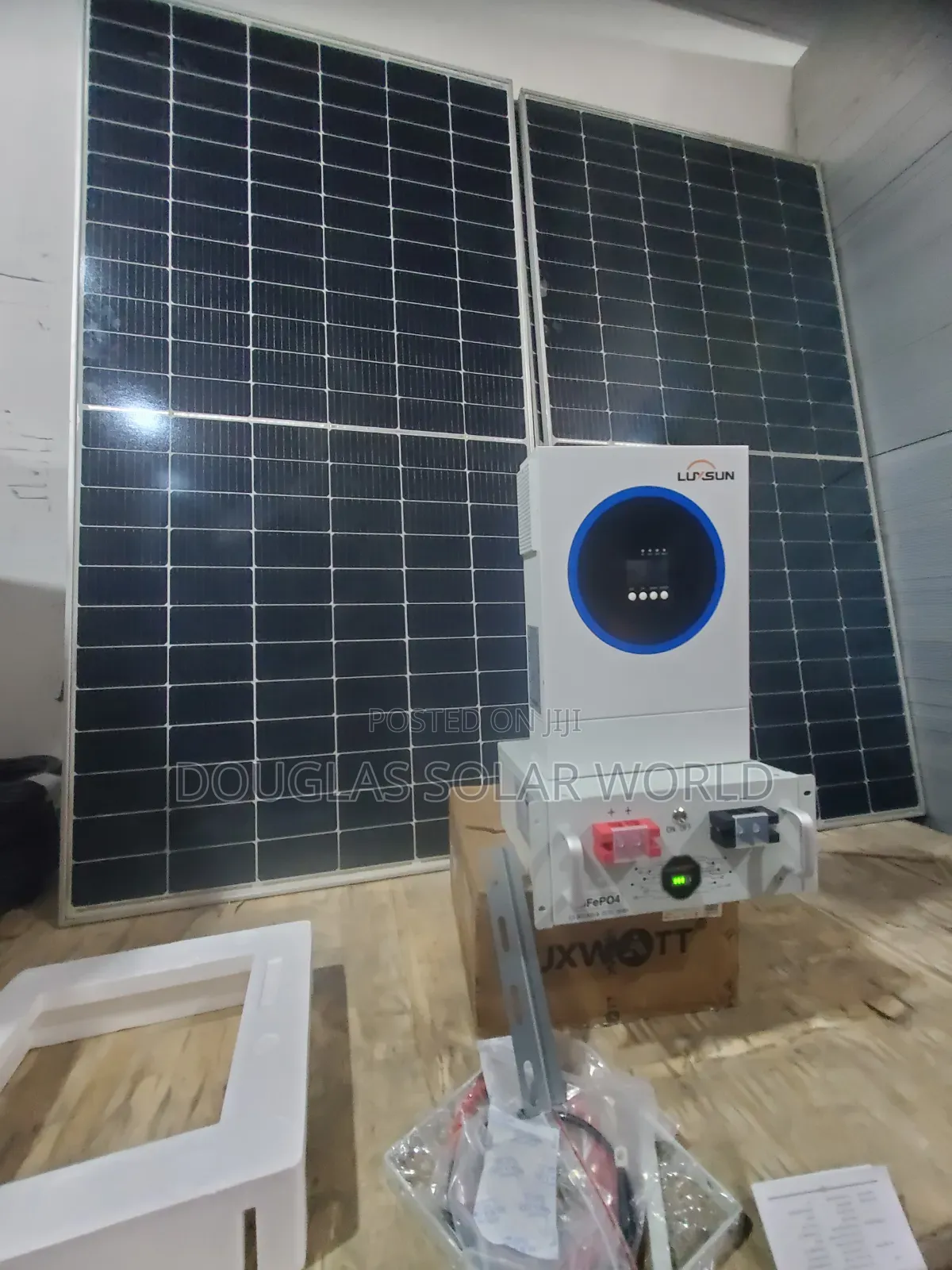 Complete Inverter Setup 4.2kw/3kwh All-in-One 2unit 650w Solar Panel