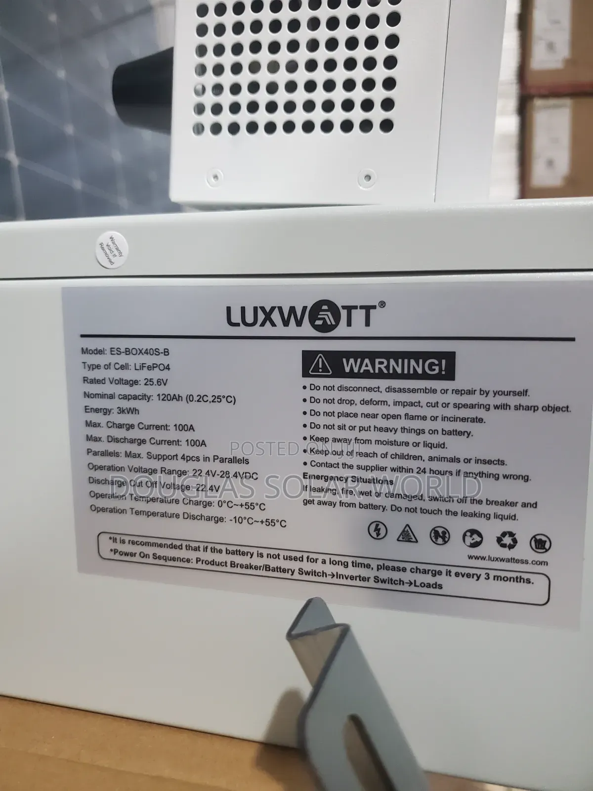 Lux 4.2kva Inverter/3kwh Lithium Battery Complete Inverter Setup