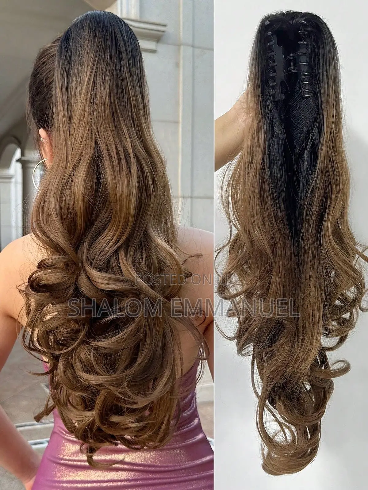 Luxury Ponytail Claw Clip Extension