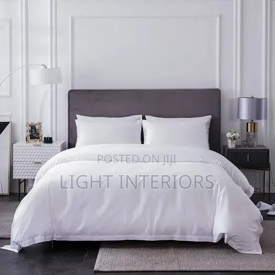 6x6 Premium Plain White Duvet Set! 