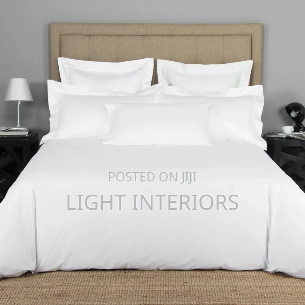 6x6 Premium Plain White Duvet Set! 