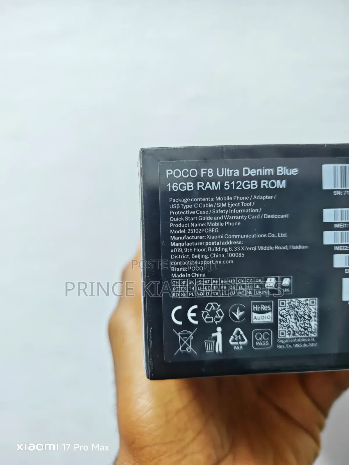 New Xiaomi Poco F8 Ultra 512 GB Blue