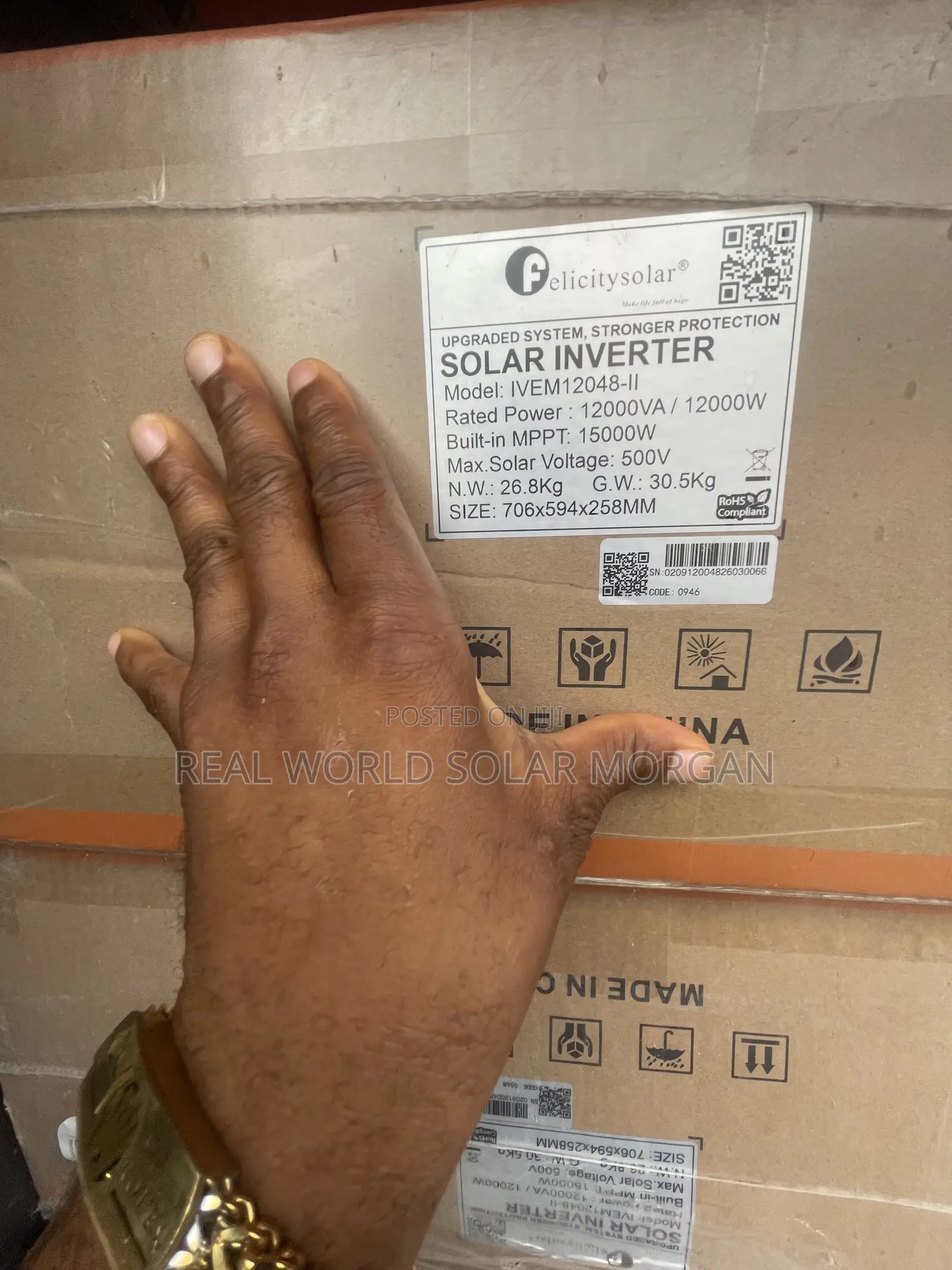 Ivem 12kva Felicity Hybrid Solar Inverter