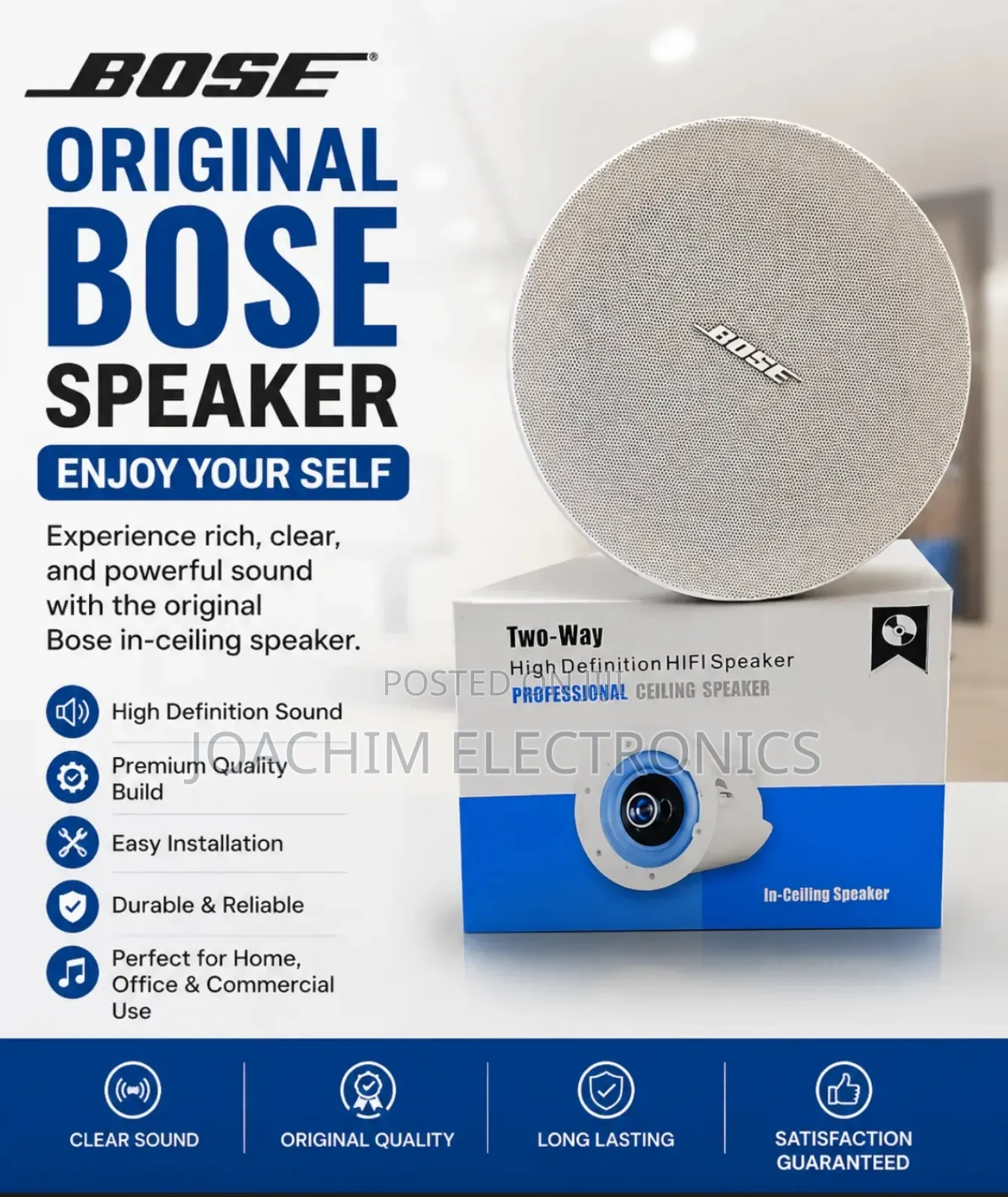 Original Bose Big Bass Celling Speaker 50w