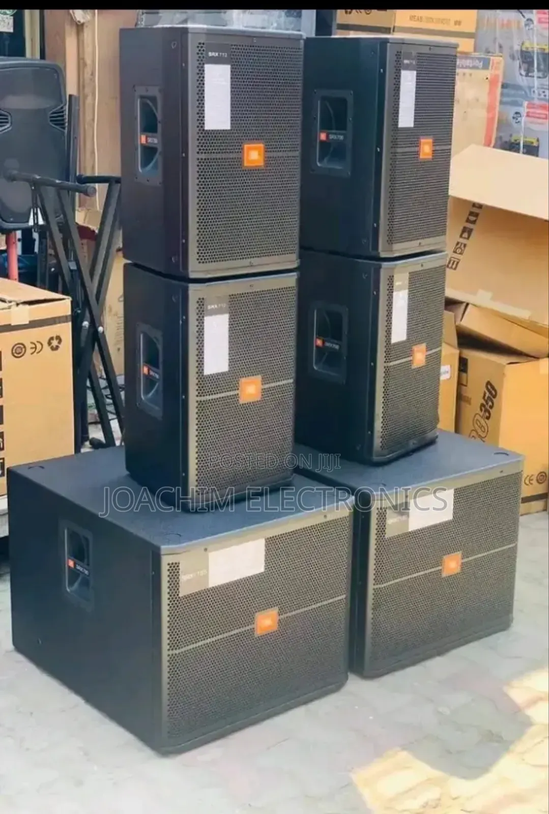 A Pair Original JBL Single Sub and 2 Pairs 15 Inches Top