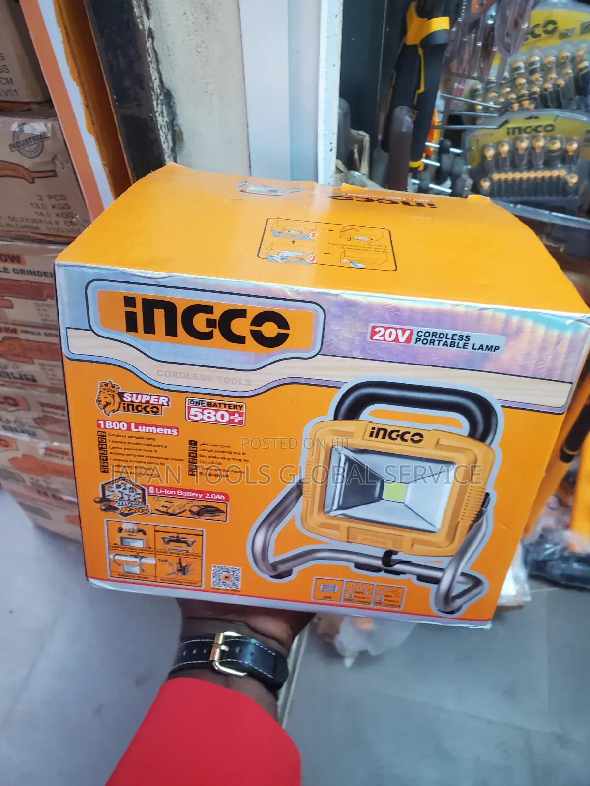 Ingco 20v Cordless Portable Lamp (Battery)