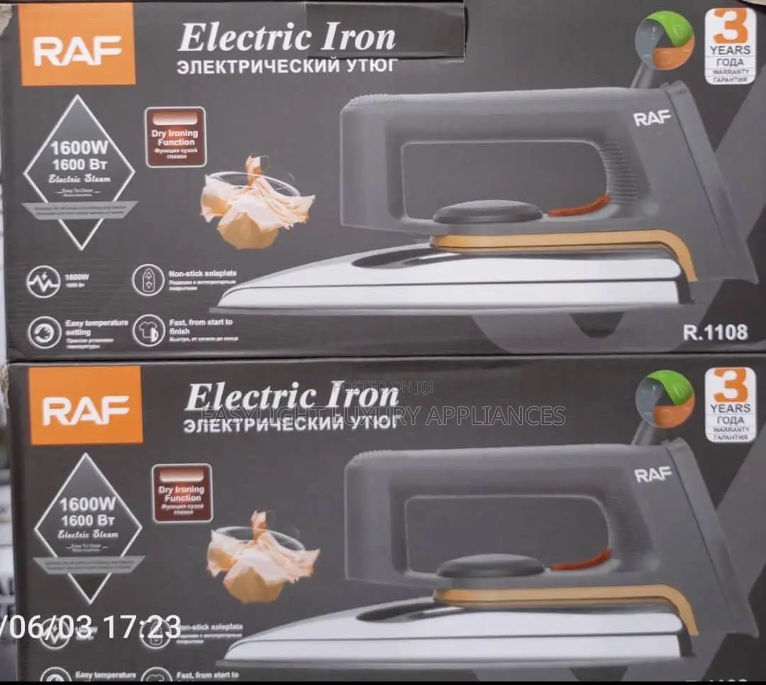 Raf Electric Dry Iron 1600w R.1108