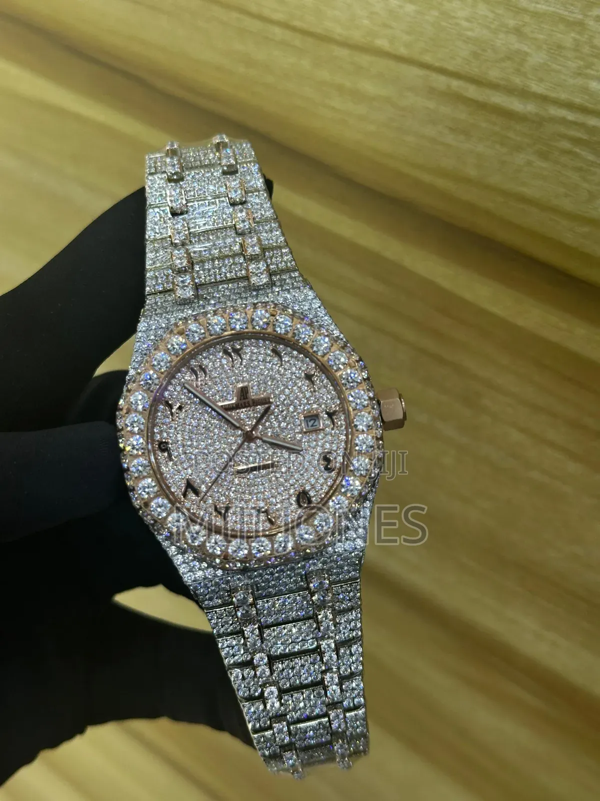 Men's Luxury Zirconia Automatic Diamond Style Watch