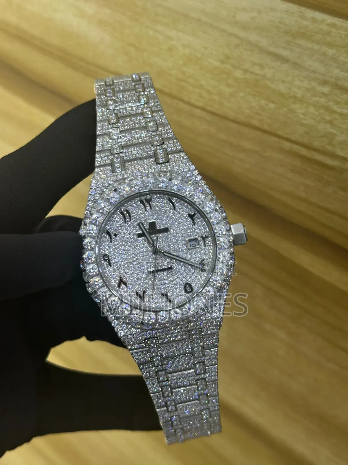 Men's Luxury Zirconia Automatic Diamond Style Watch