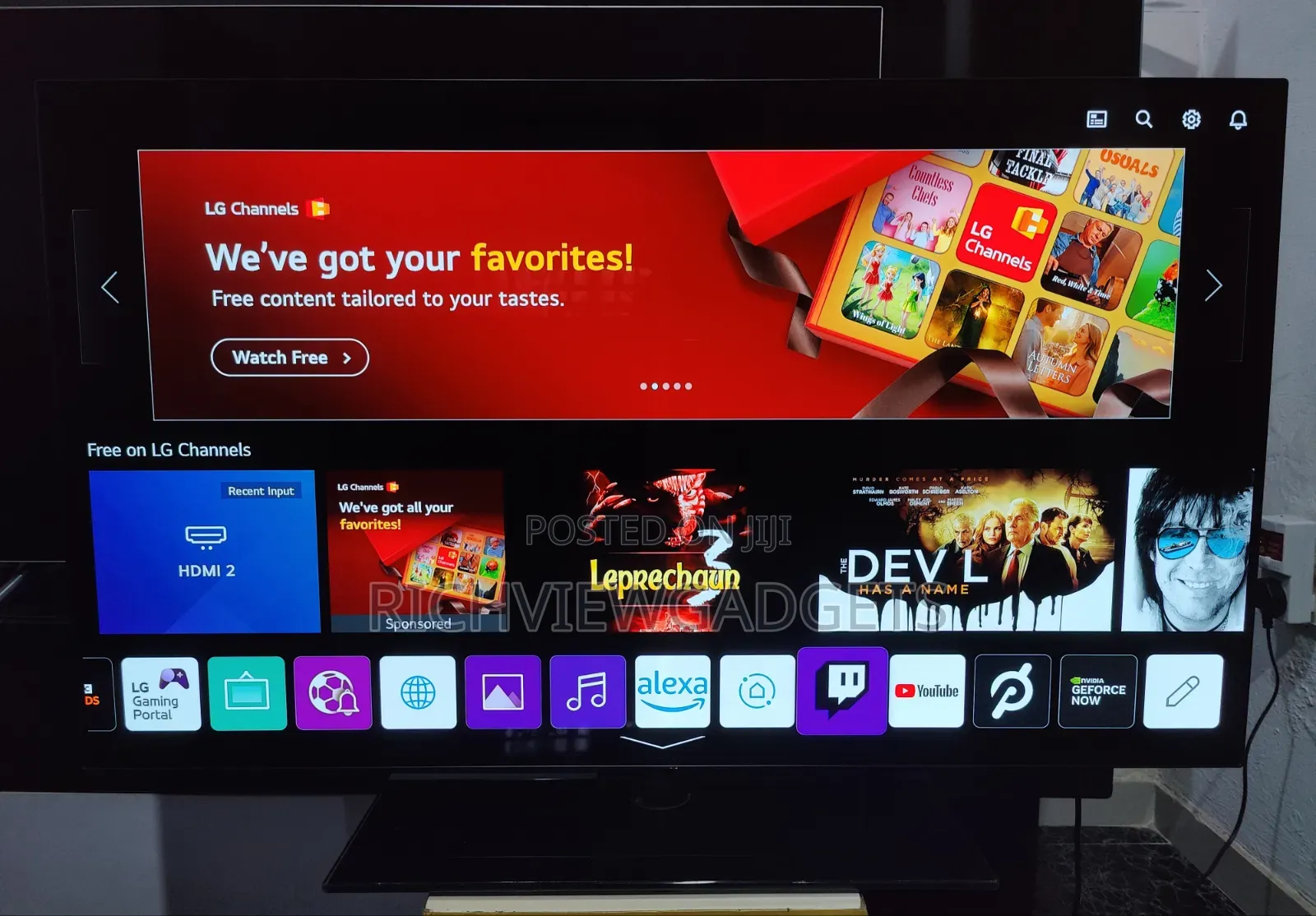 Uk Used Lg Oled Cx 48" Ai Thinq Uhd Smart Tv With Stand/Magic Remote