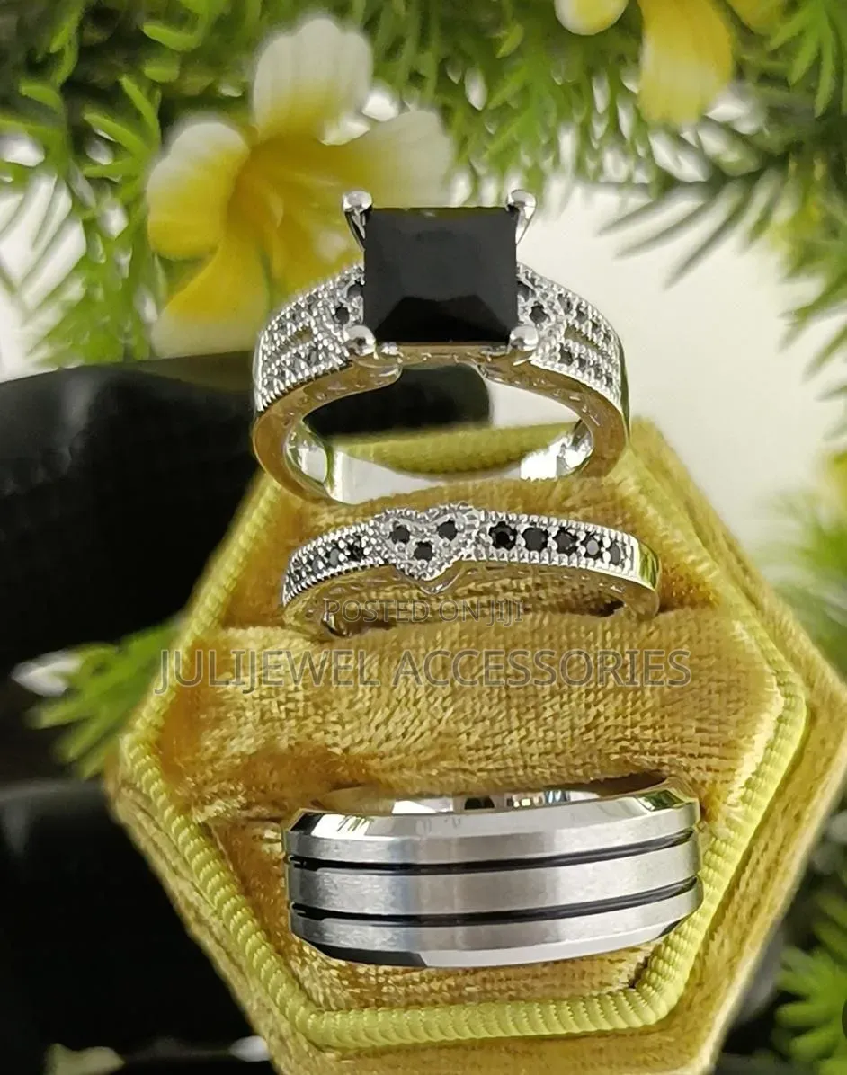 Original Steel Wedding/ Engagement Ring for Couples