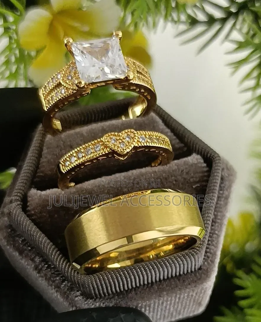 Original Steel Wedding/ Engagement Ring for Couples