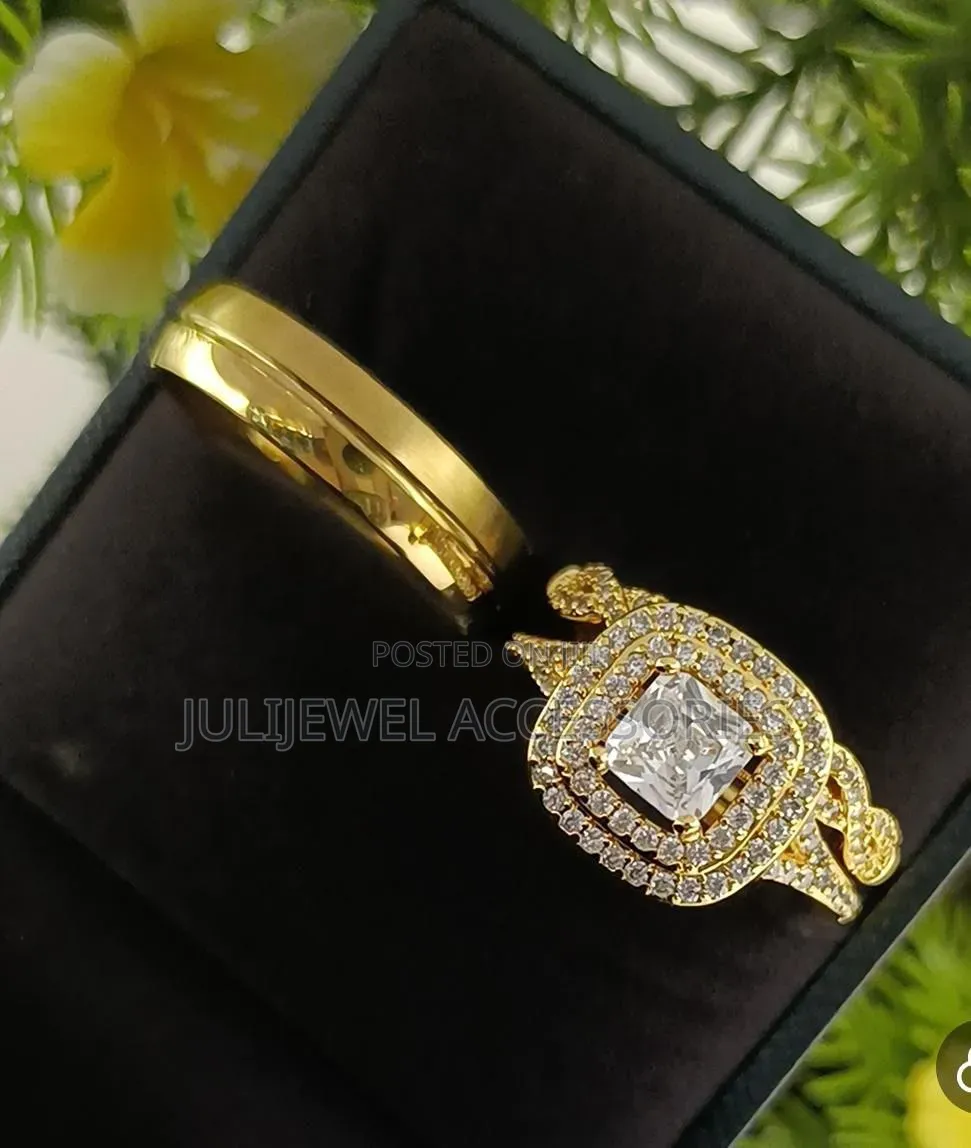 Original Steel Wedding/ Engagement Ring for Couples