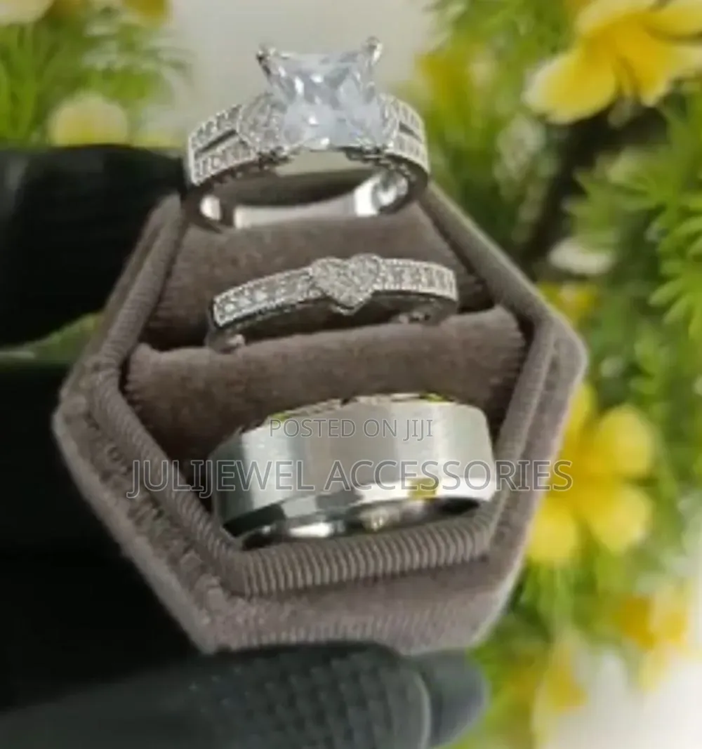 Original Steel Wedding/ Engagement Ring for Couples