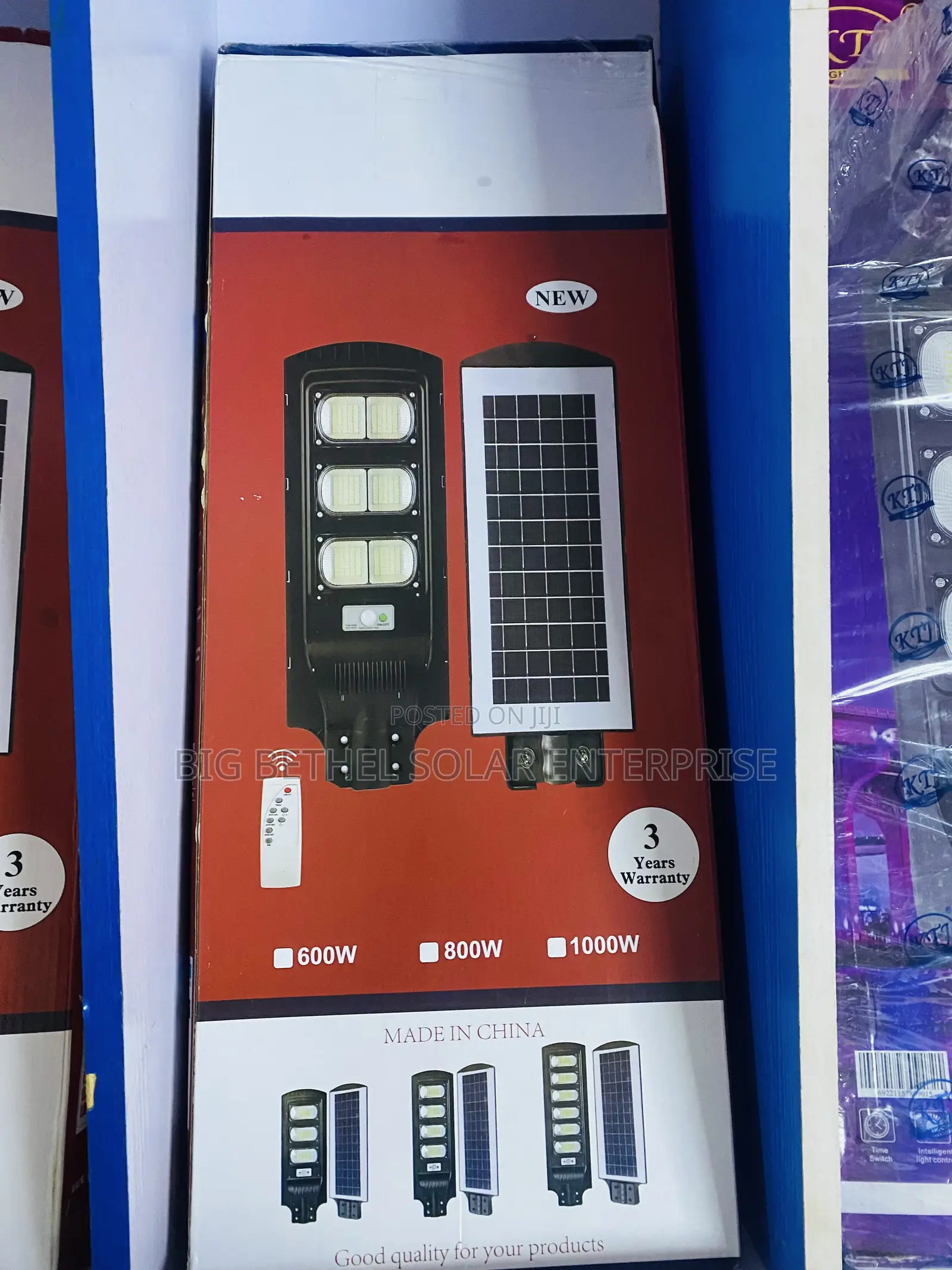 Bbse 600w All in One Solar Street Light 6eye With 3years