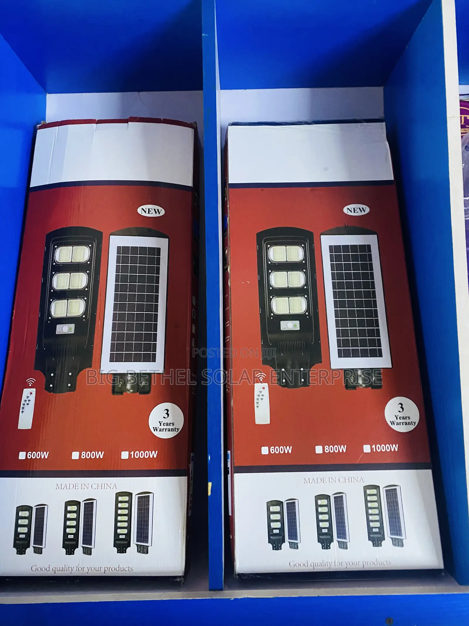 600w Bbse in One Solar Street Light Super Bright :Years Warranty