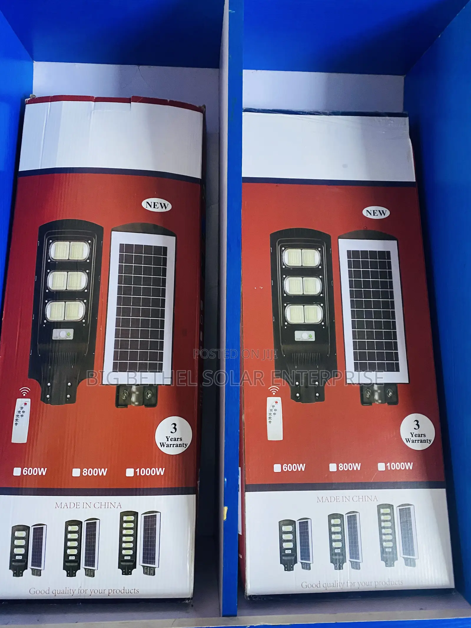 600w Bbse in One Solar Street Light Super Bright :Years Warranty