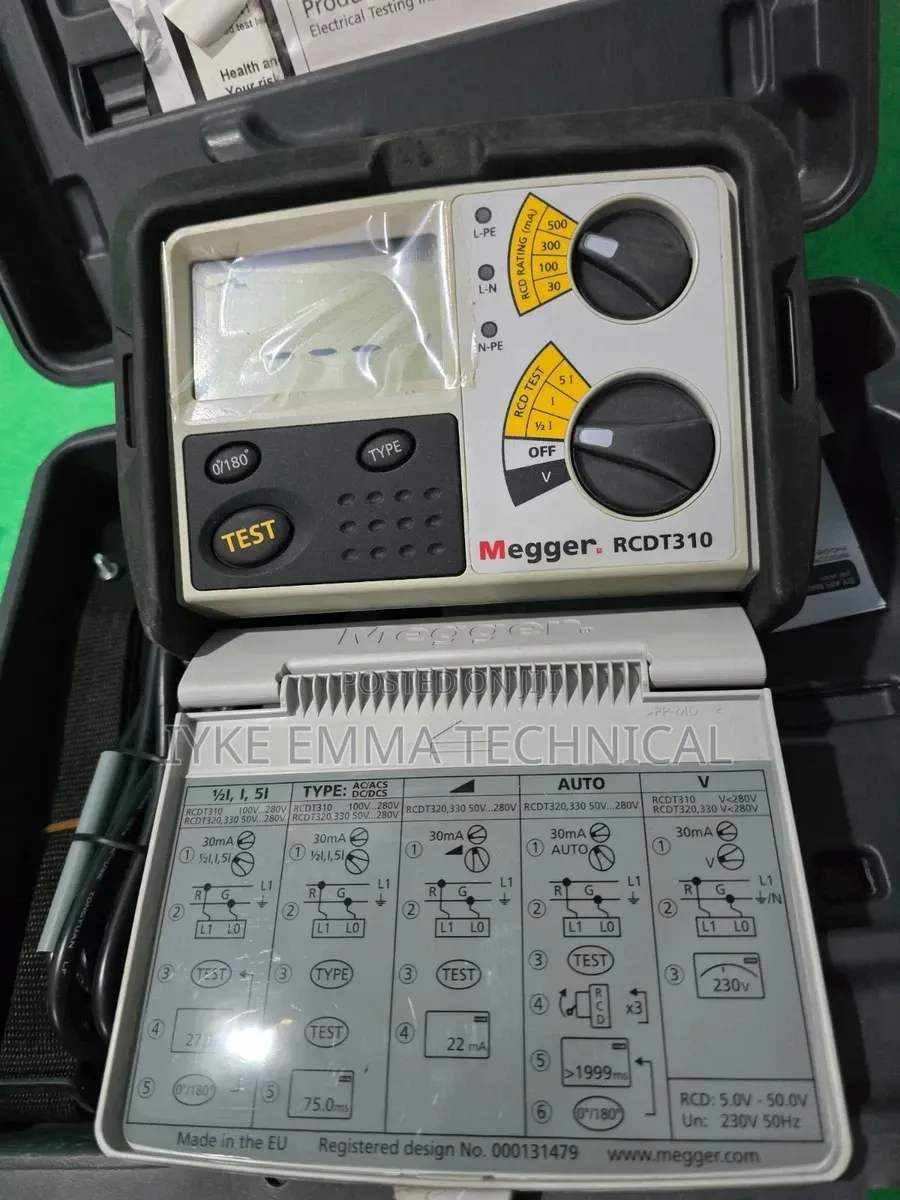 Megger Rcdt310 RCD (Residual Current Device) Tester