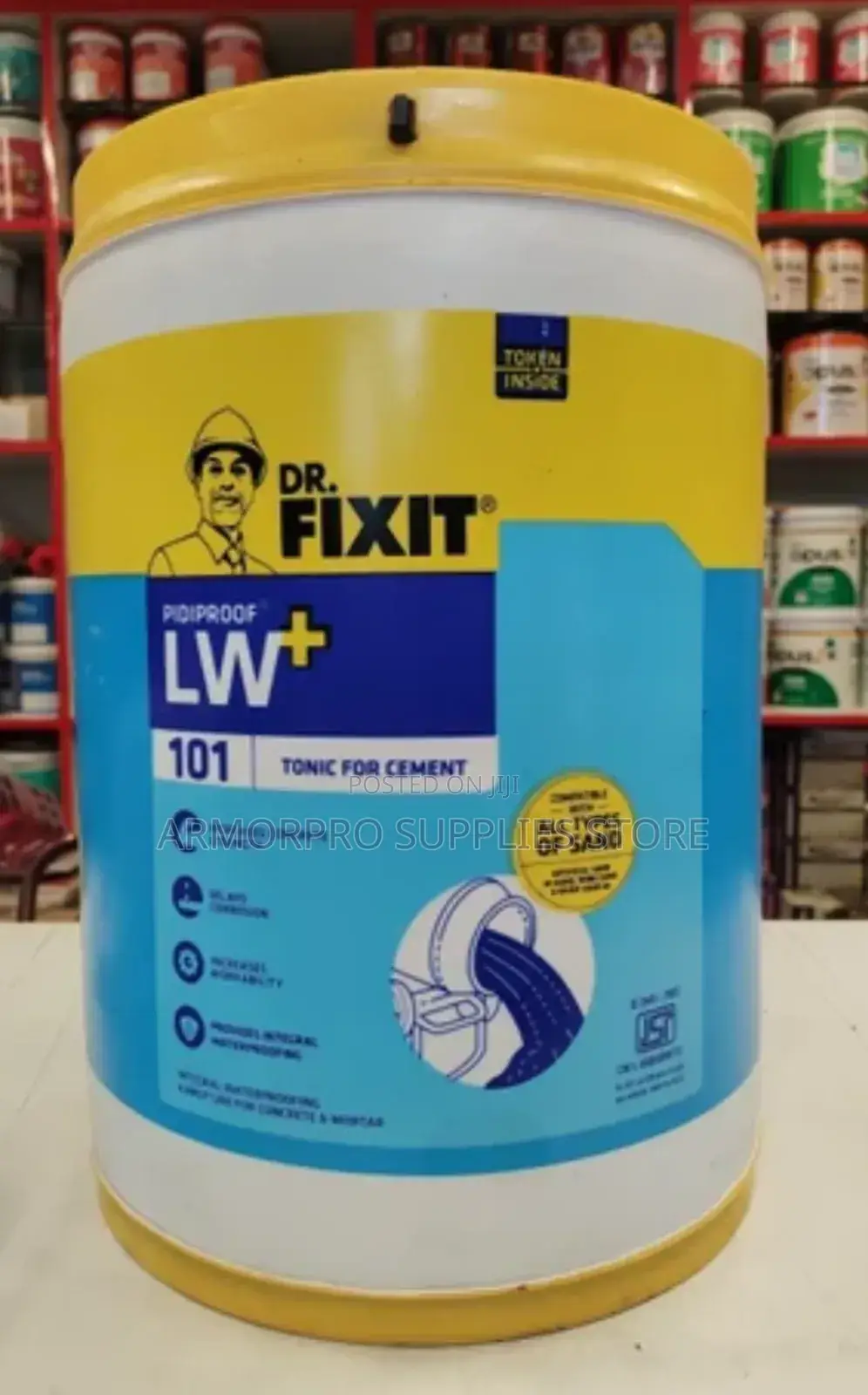 20-Liter Pail of Dr. Fixit Pidiproof Lw+ 101