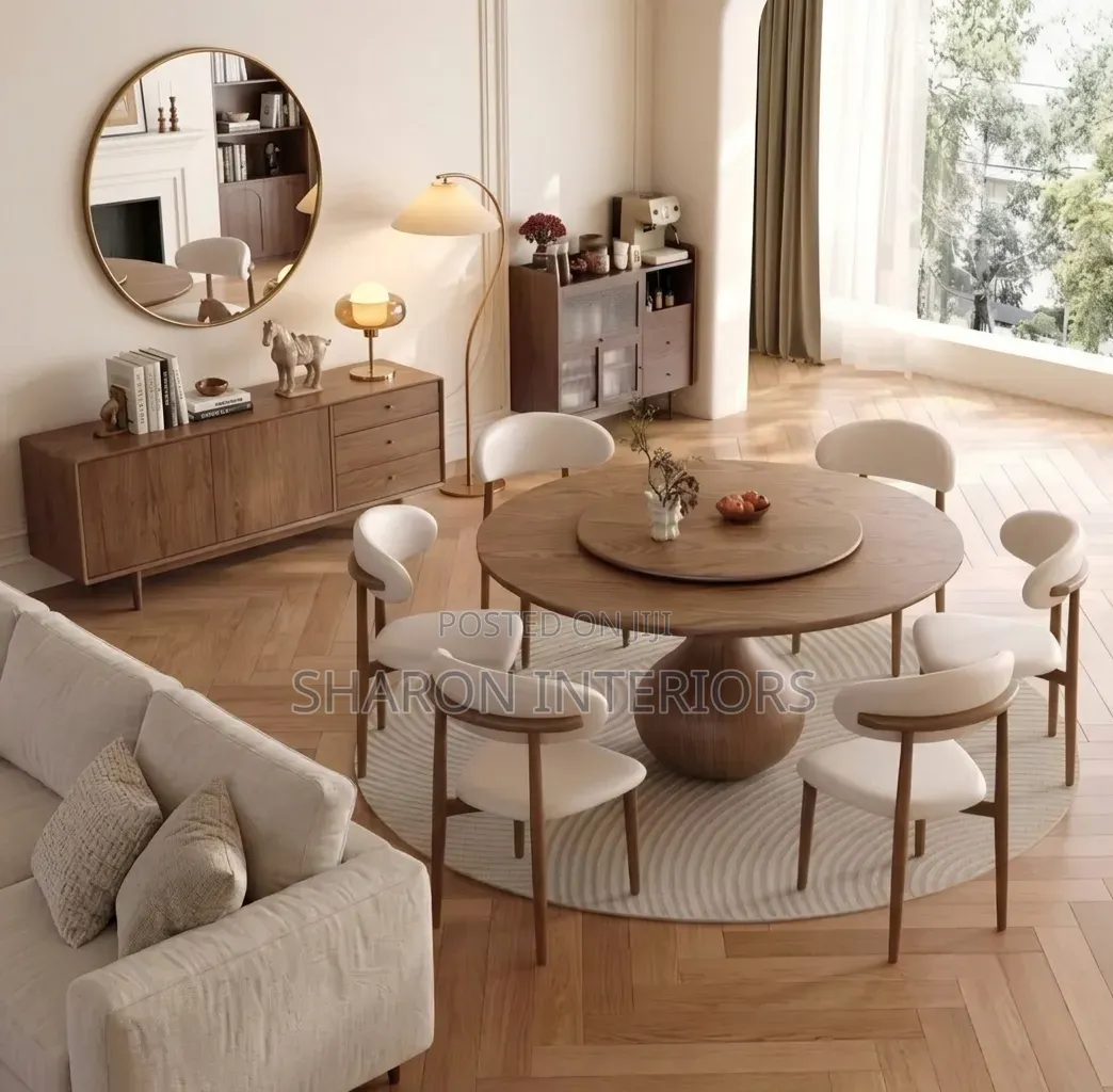 Wooden Dining Table With Chairs