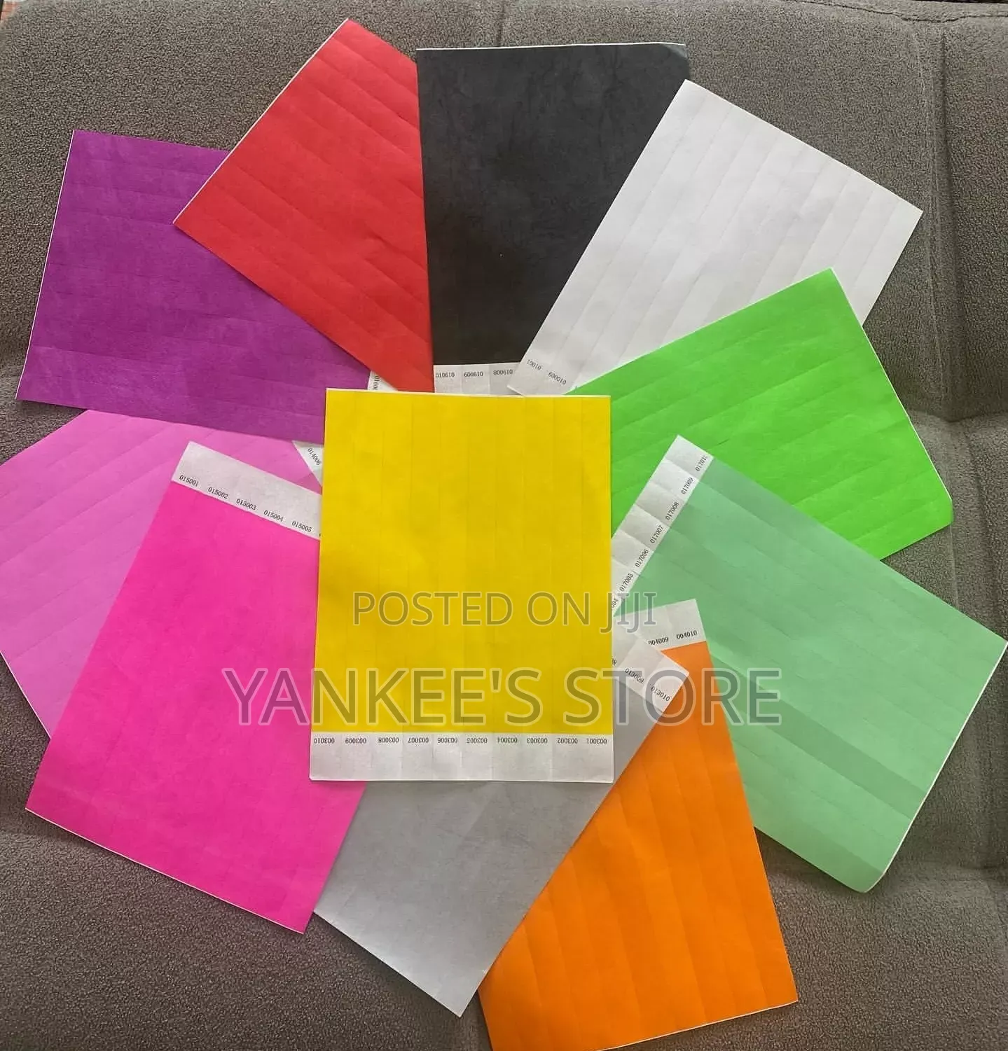Quality Tyvek/Paper Wristbands