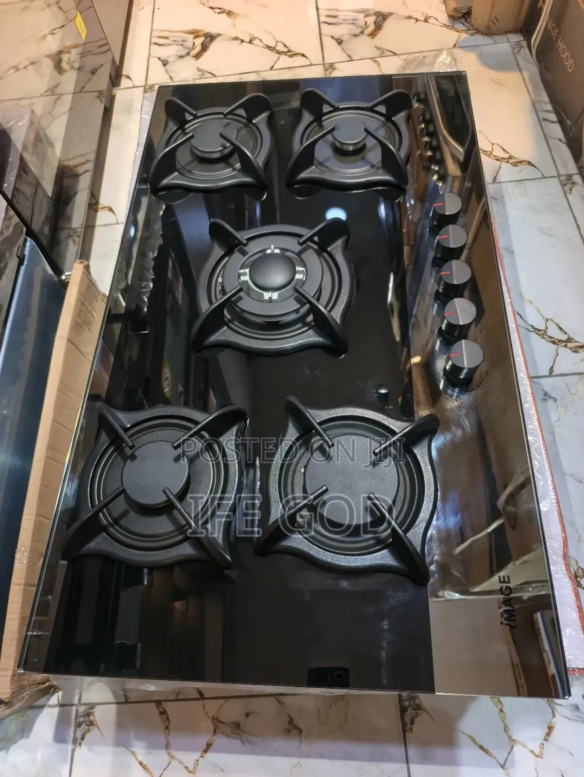 Original Image Inbuilt Premium Luxury 5 Burners Auto Ignition Gas Hob