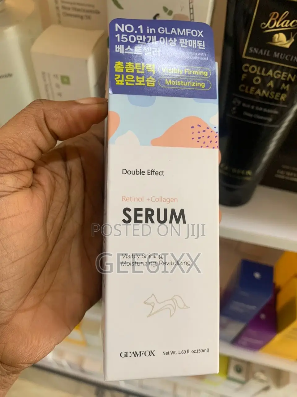 Glamfox Retinol Collagen Serum Hyaluronic Vitamins Serum 50ml Lagos
